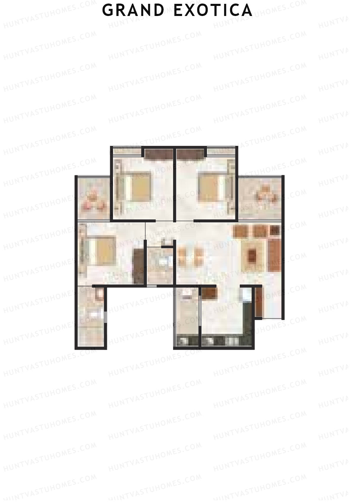 Grand Exotica Wing A Unit 12 Floor Plan