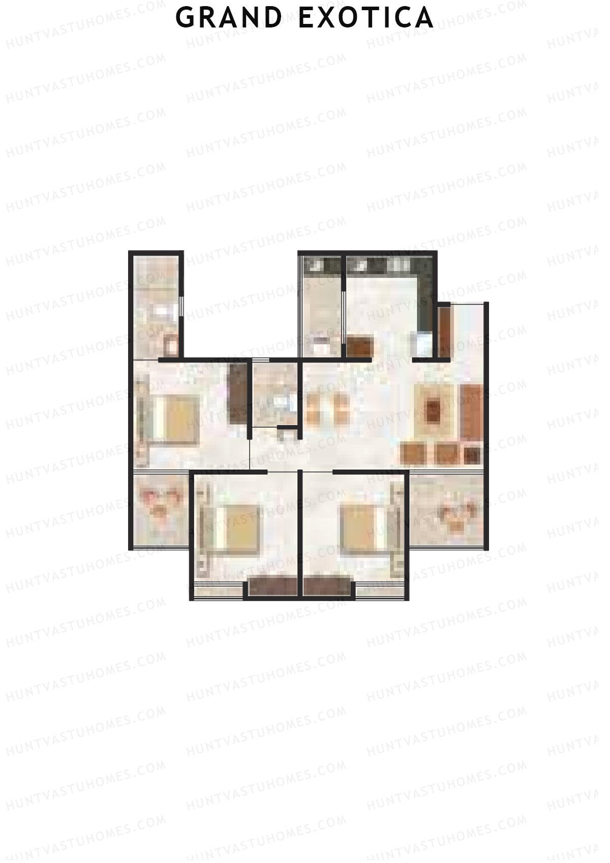 Grand Exotica Wing A Unit 7 Floor Plan