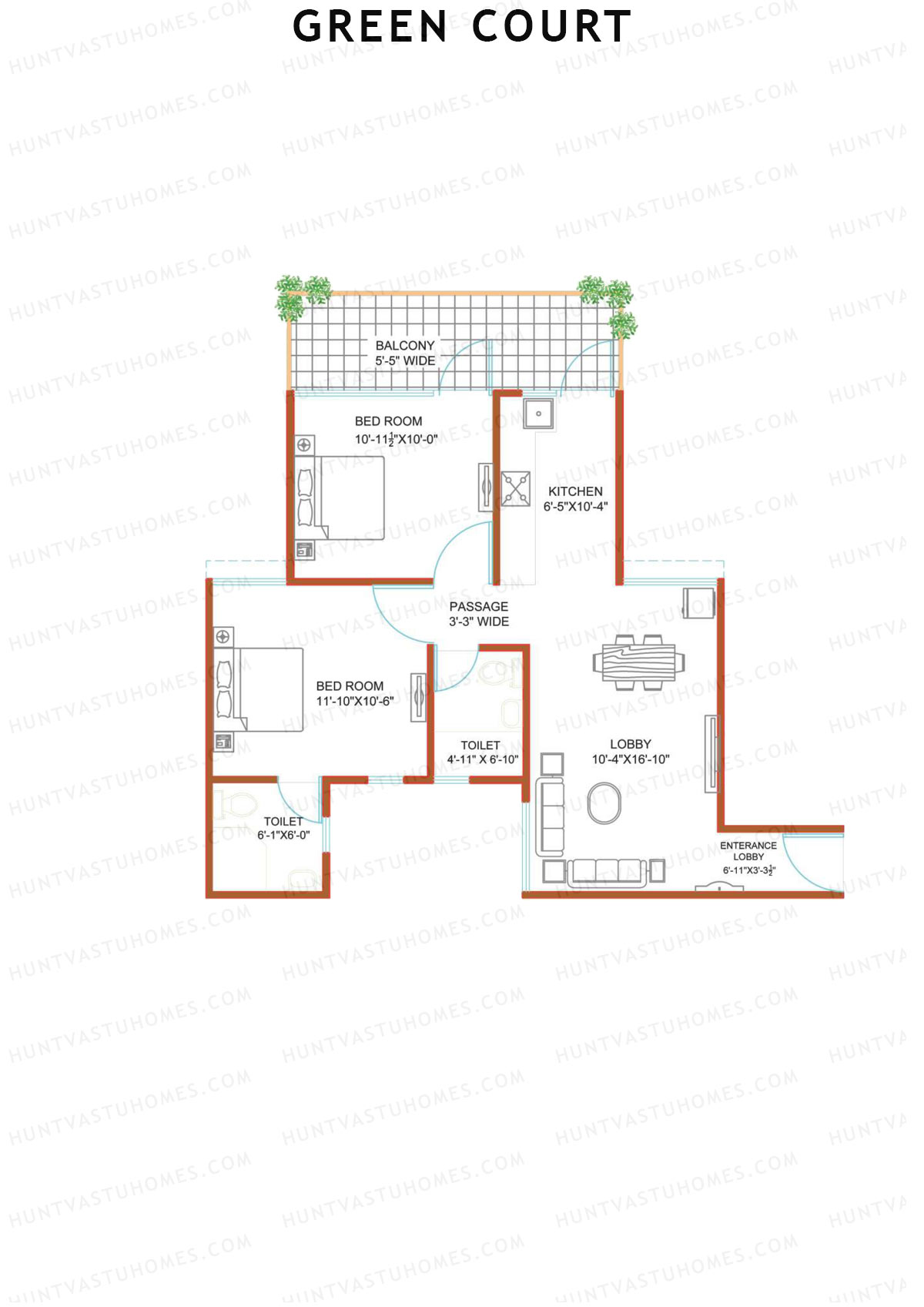 Green Court Tower C Unit 7 Floor Plan