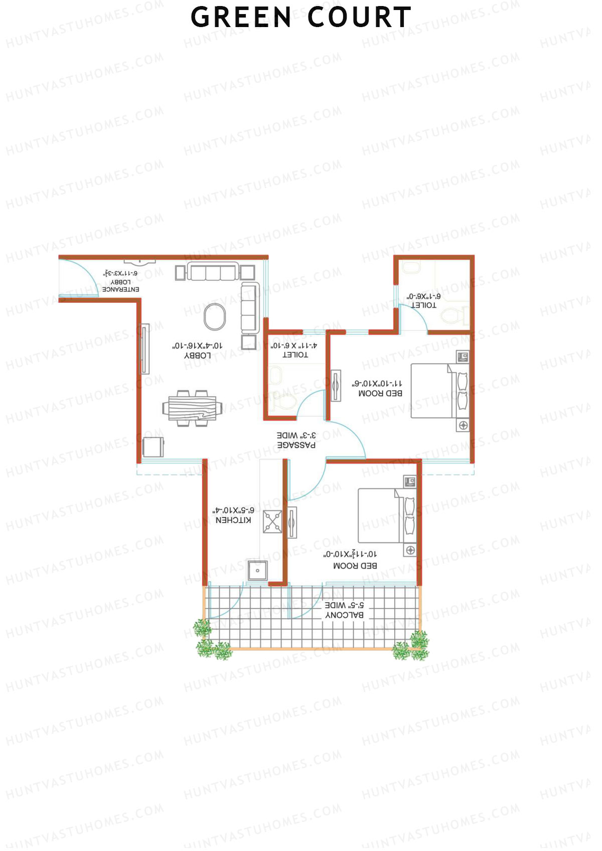 Green Court Tower L Unit 7 Floor Plan