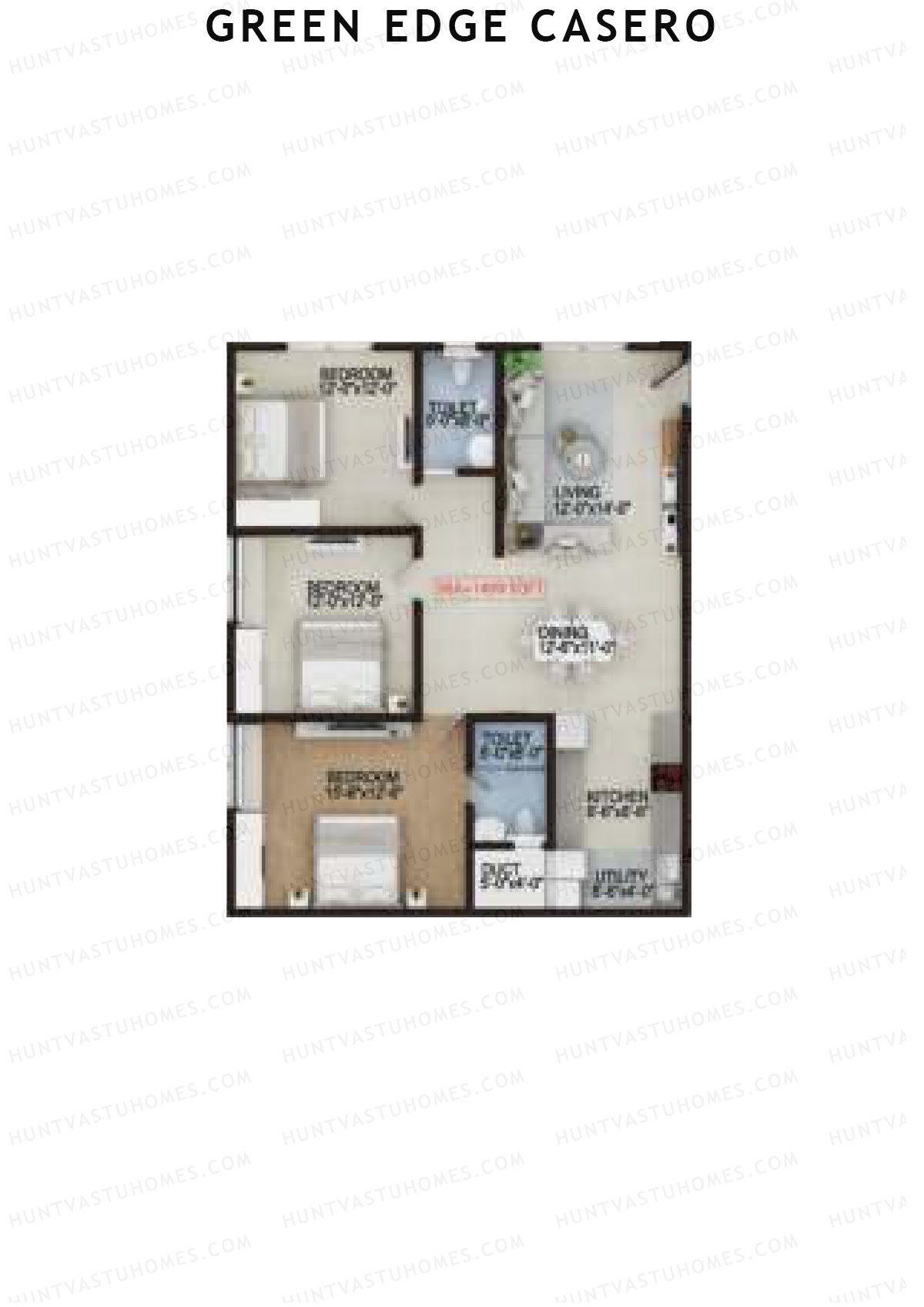 Green Edge Casero Tower 1 Unit 10 Floor Plan