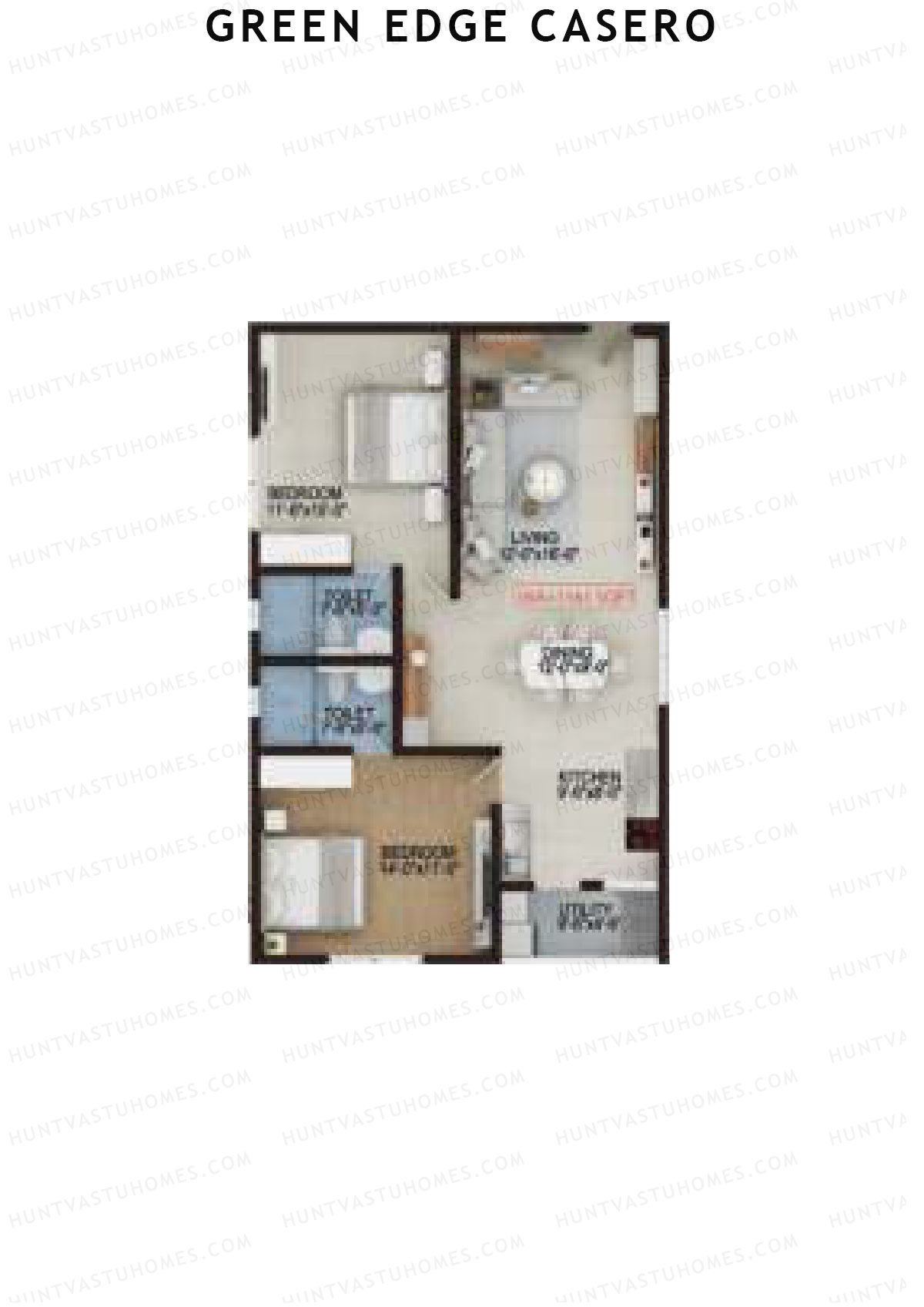 Green Edge Casero Tower 1 Unit 5 Floor Plan