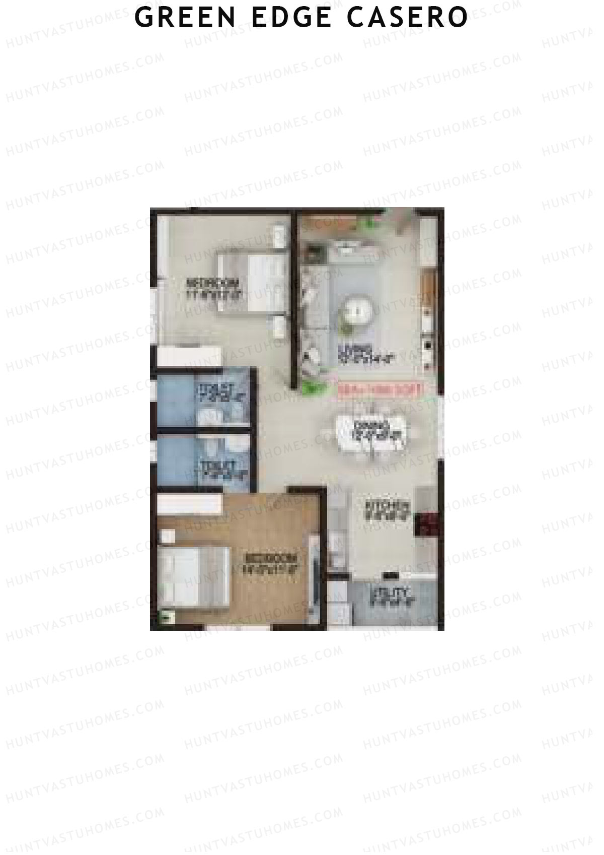 Green Edge Casero Tower 1 Unit 6 Floor Plan