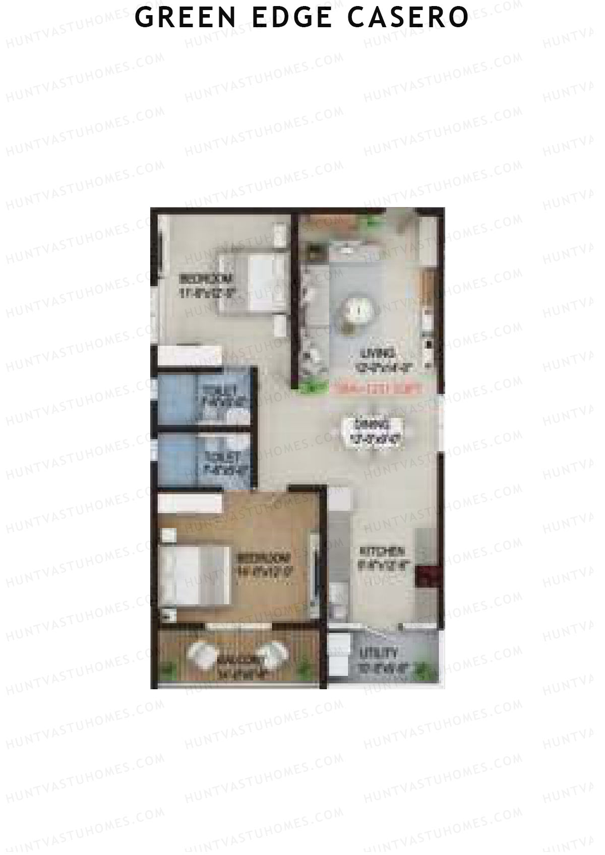 Green Edge Casero Tower 1 Unit 6 Floor Plan