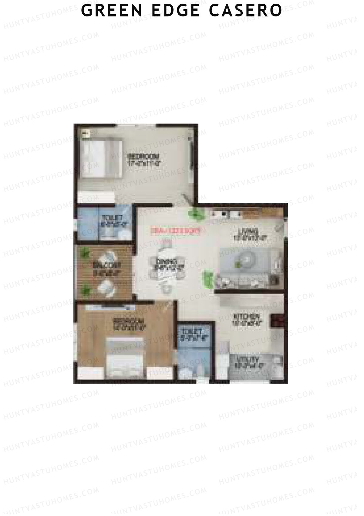 Green Edge Casero Tower 1 Unit 8 Floor Plan