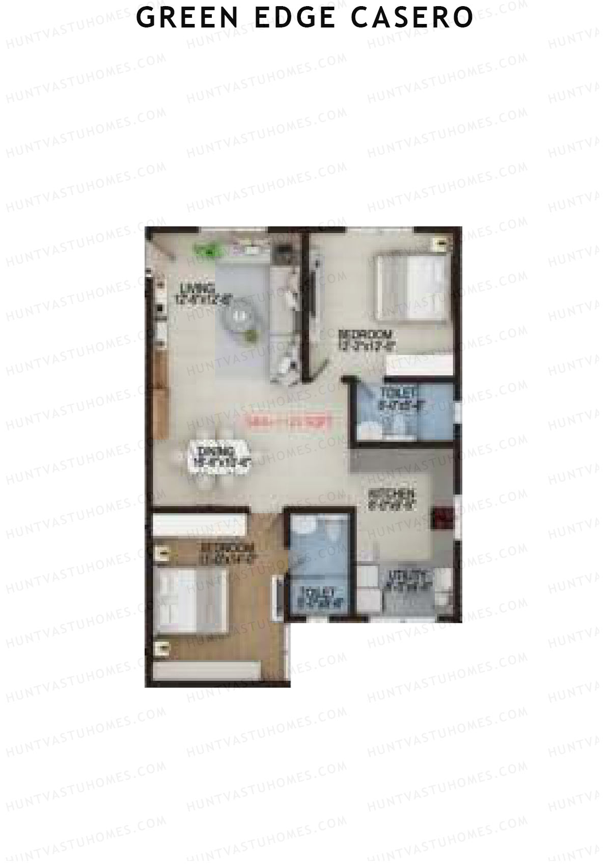 Green Edge Casero Tower 1 Unit 9 Floor Plan
