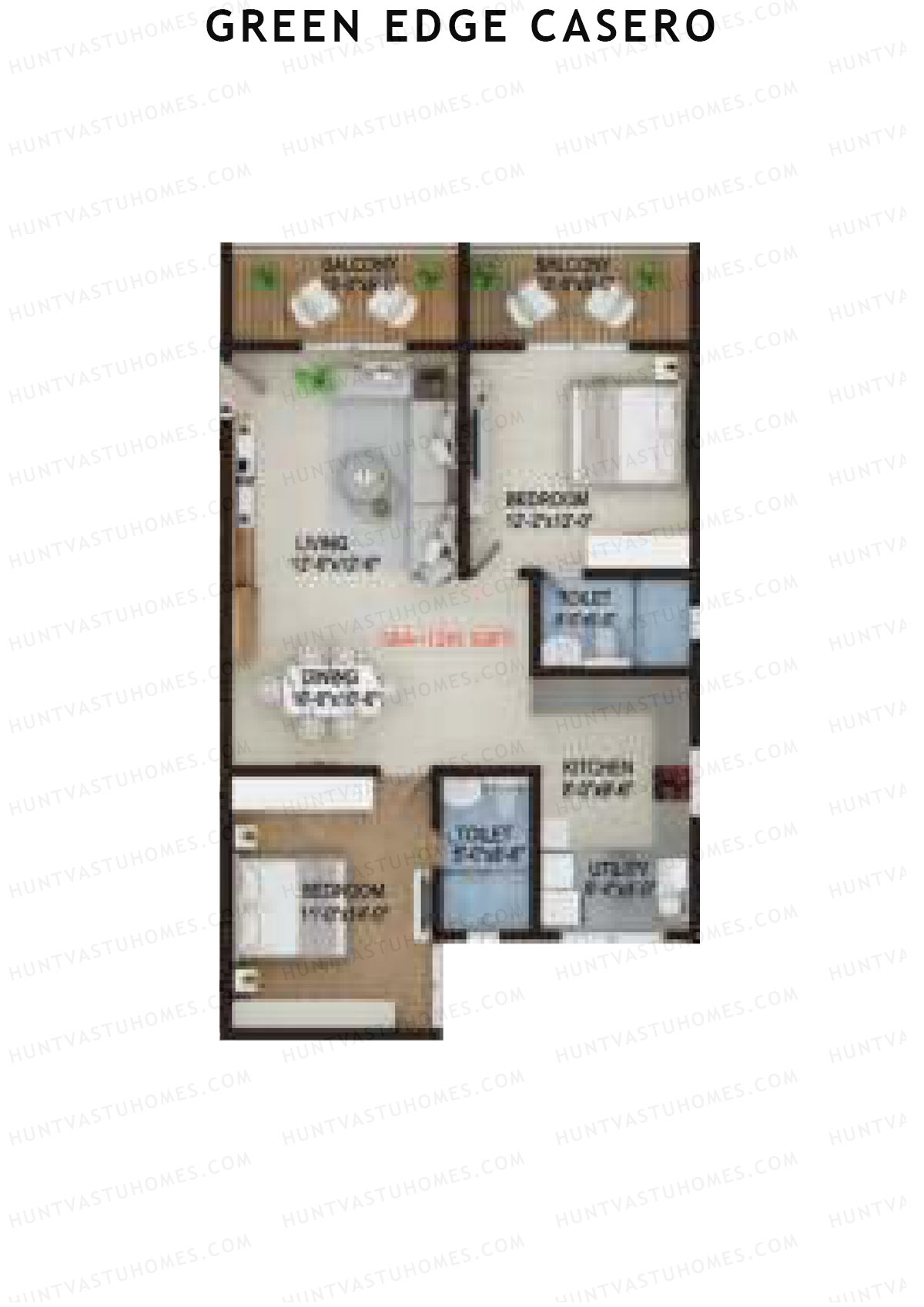 Green Edge Casero Tower 1 Unit 9 Floor Plan