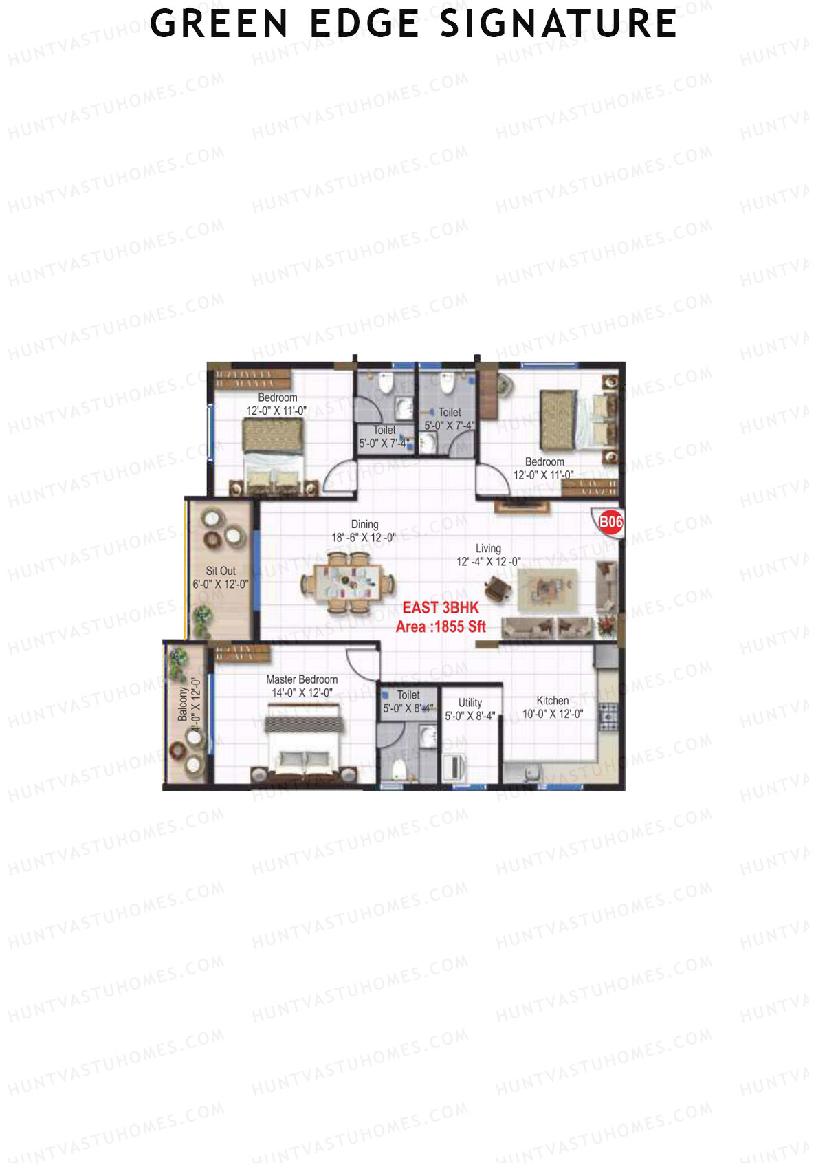 Green Edge Signature Block A Unit B5 Floor Plan