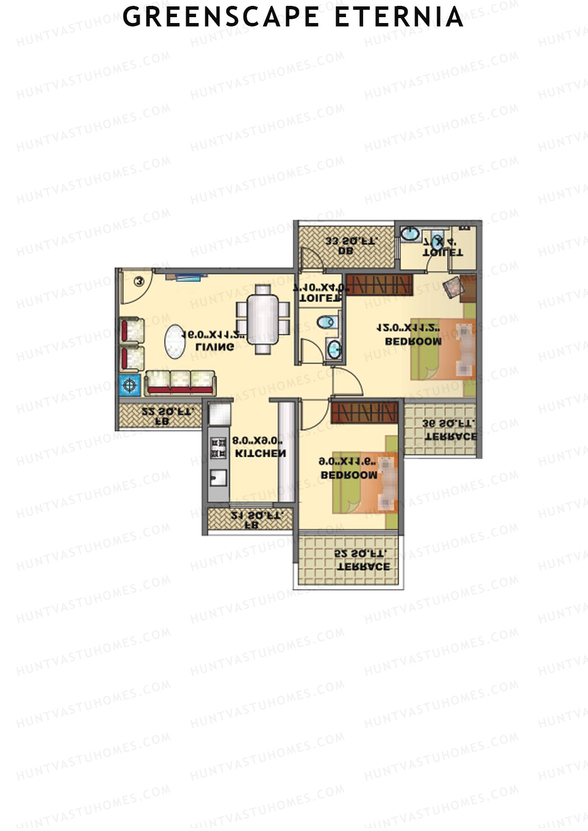 Greenscape Eternia Wing A Unit 1 Floor Plan