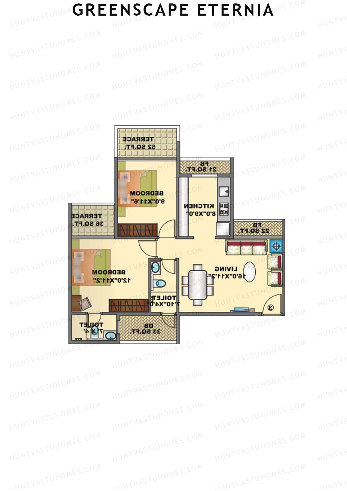 Greenscape Eternia Wing A Unit 3 Floor Plan