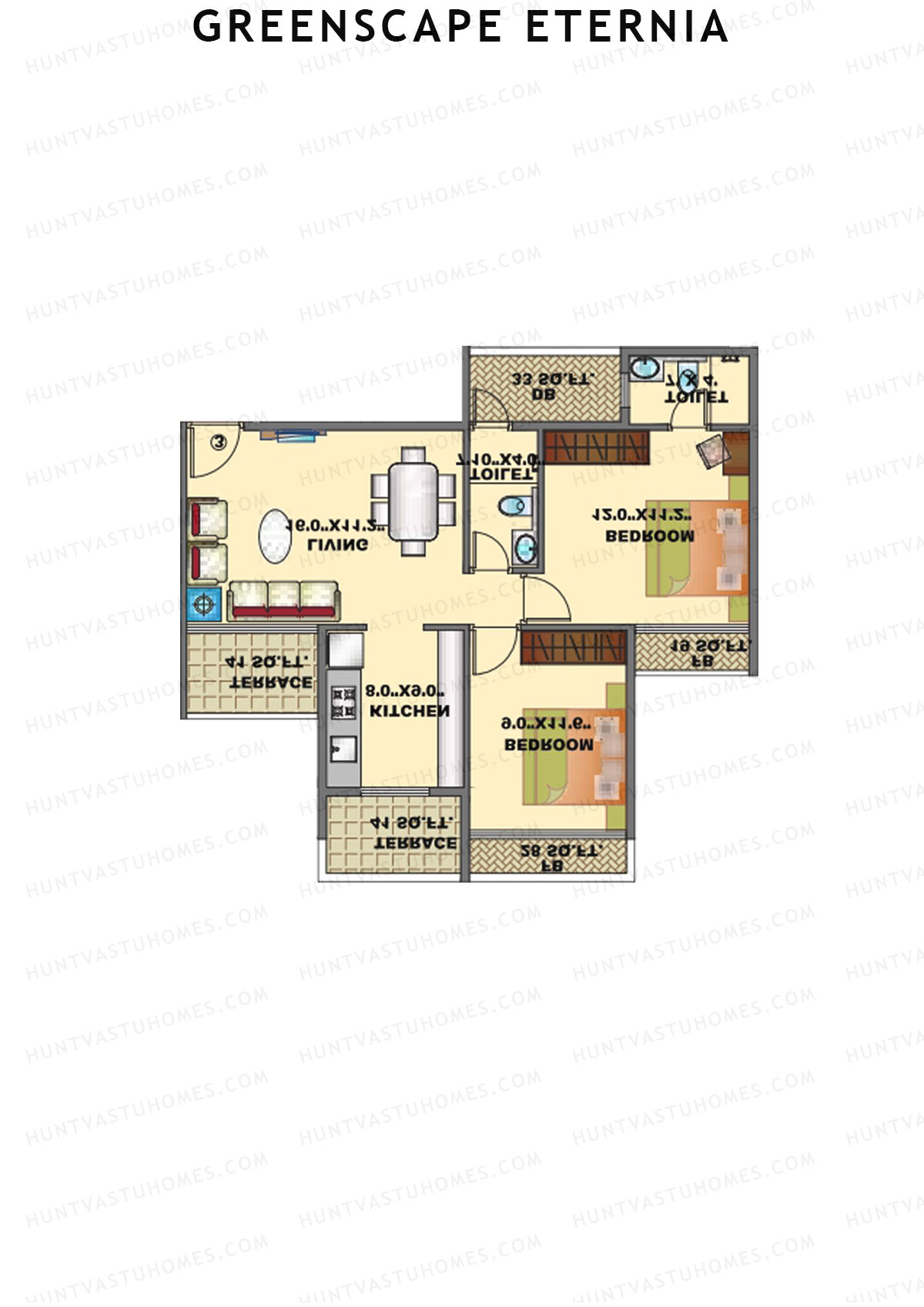 Greenscape Eternia Wing D Unit 2 Floor Plan