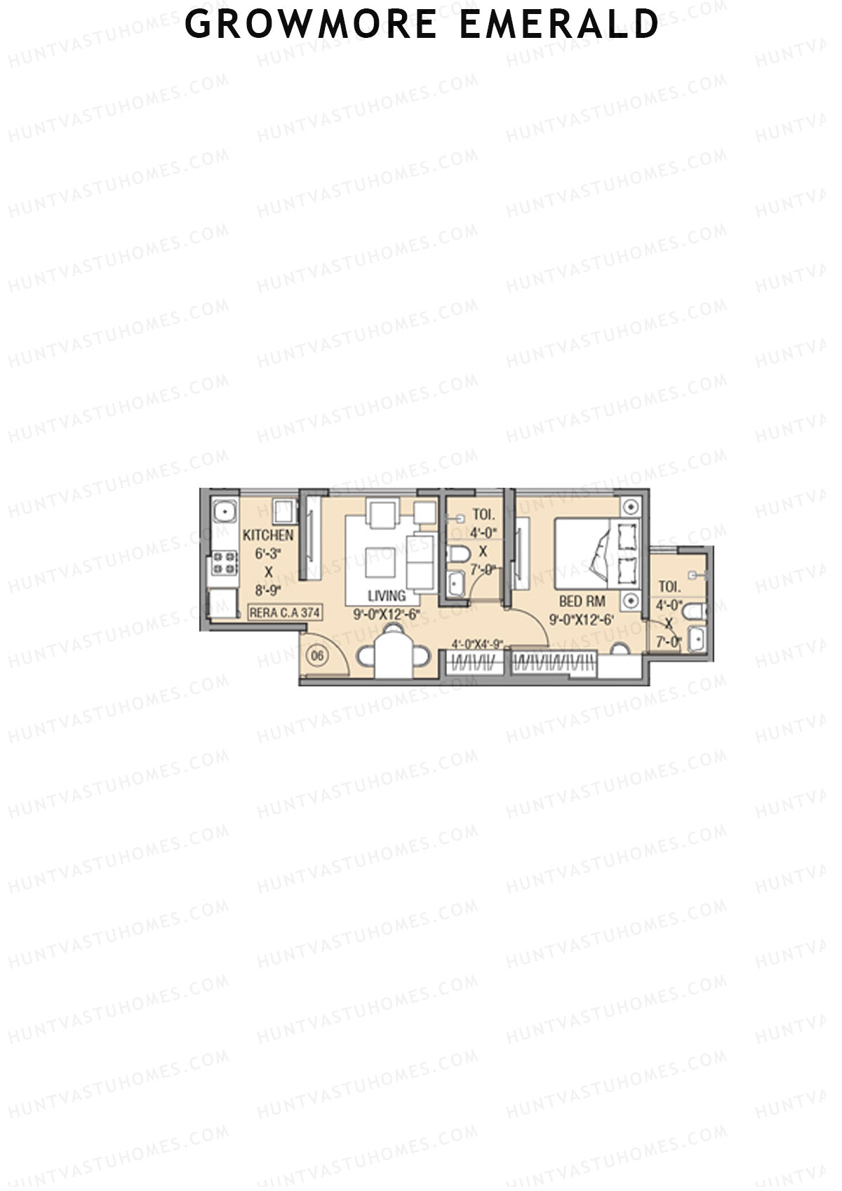 Growmore Emerald Block A Unit 6 Floor Plan