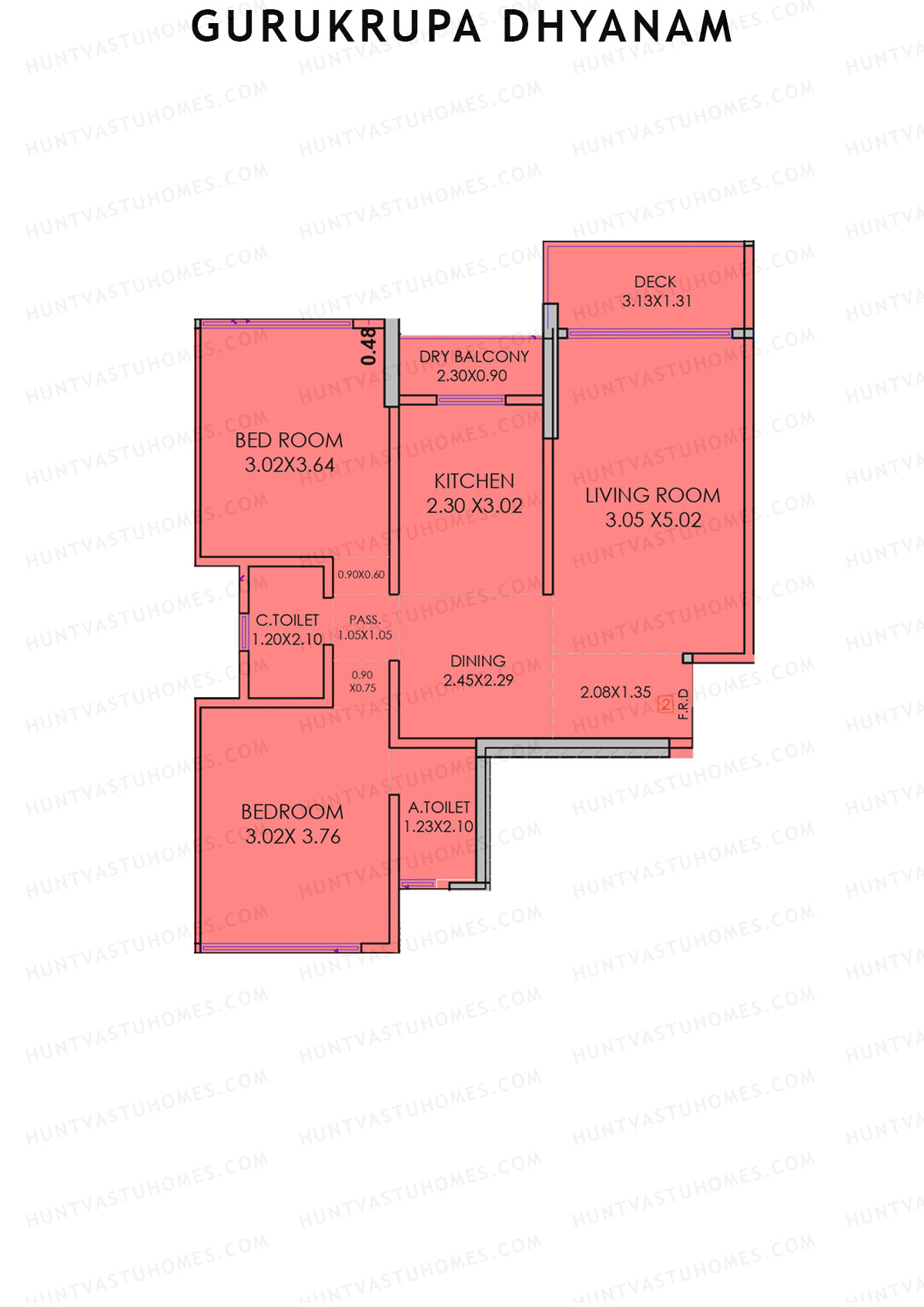 Gurukrupa Dhyanam Wing A Unit 2 Floor Plan
