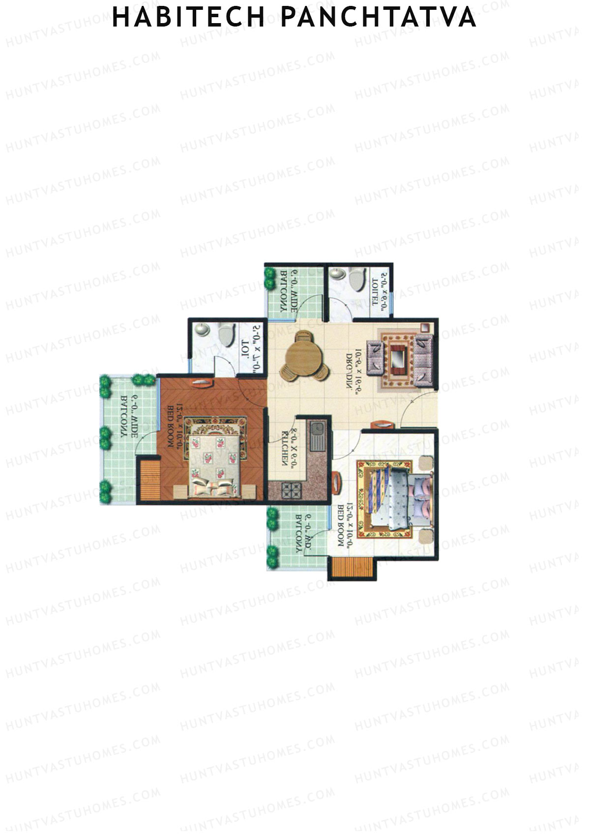 Habitech Panchtatva Tower A6 Unit 8 Floor Plan