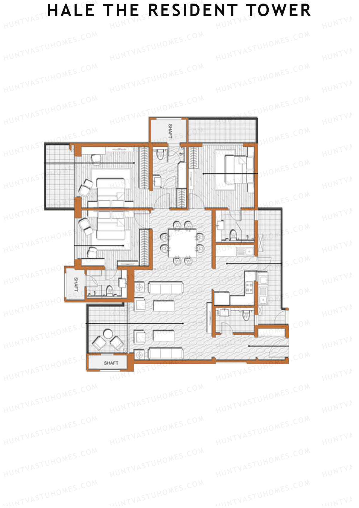 Hale The Resident Tower Tower A Unit 1 Floor Plan