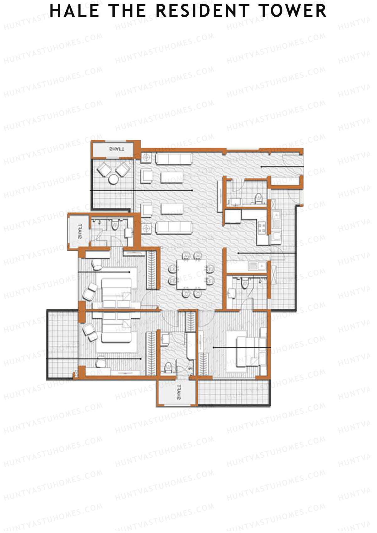 Hale The Resident Tower Tower B Unit 1 Floor Plan