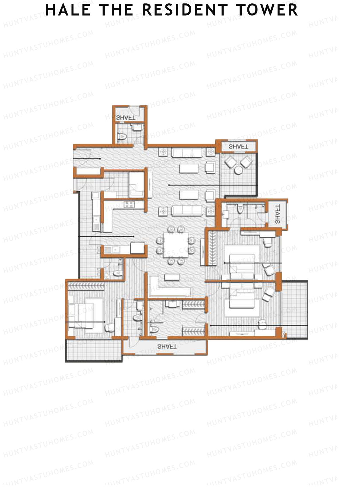 Hale The Resident Tower Tower B Unit 2 Floor Plan