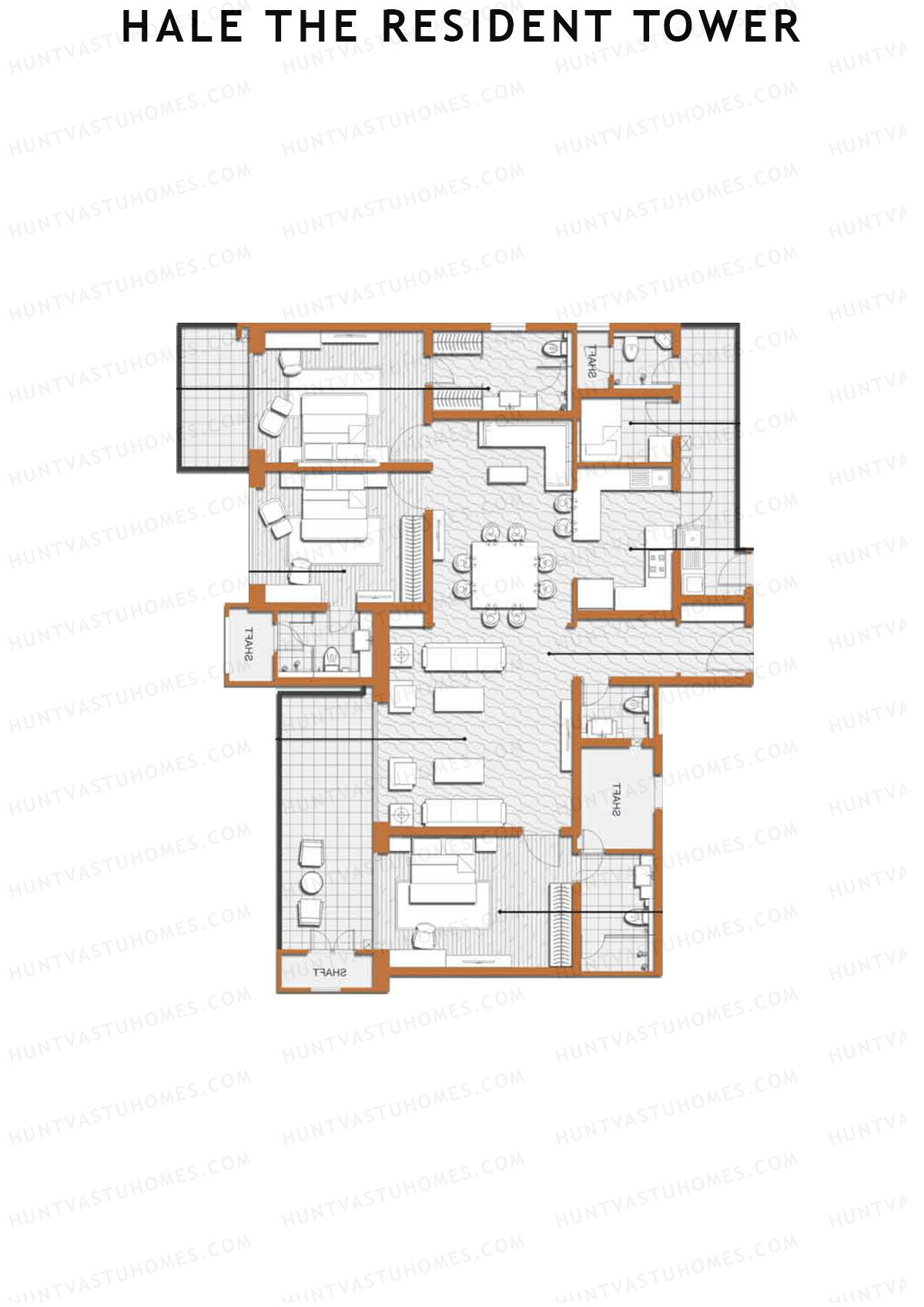 Hale The Resident Tower Tower B Unit 4 Floor Plan