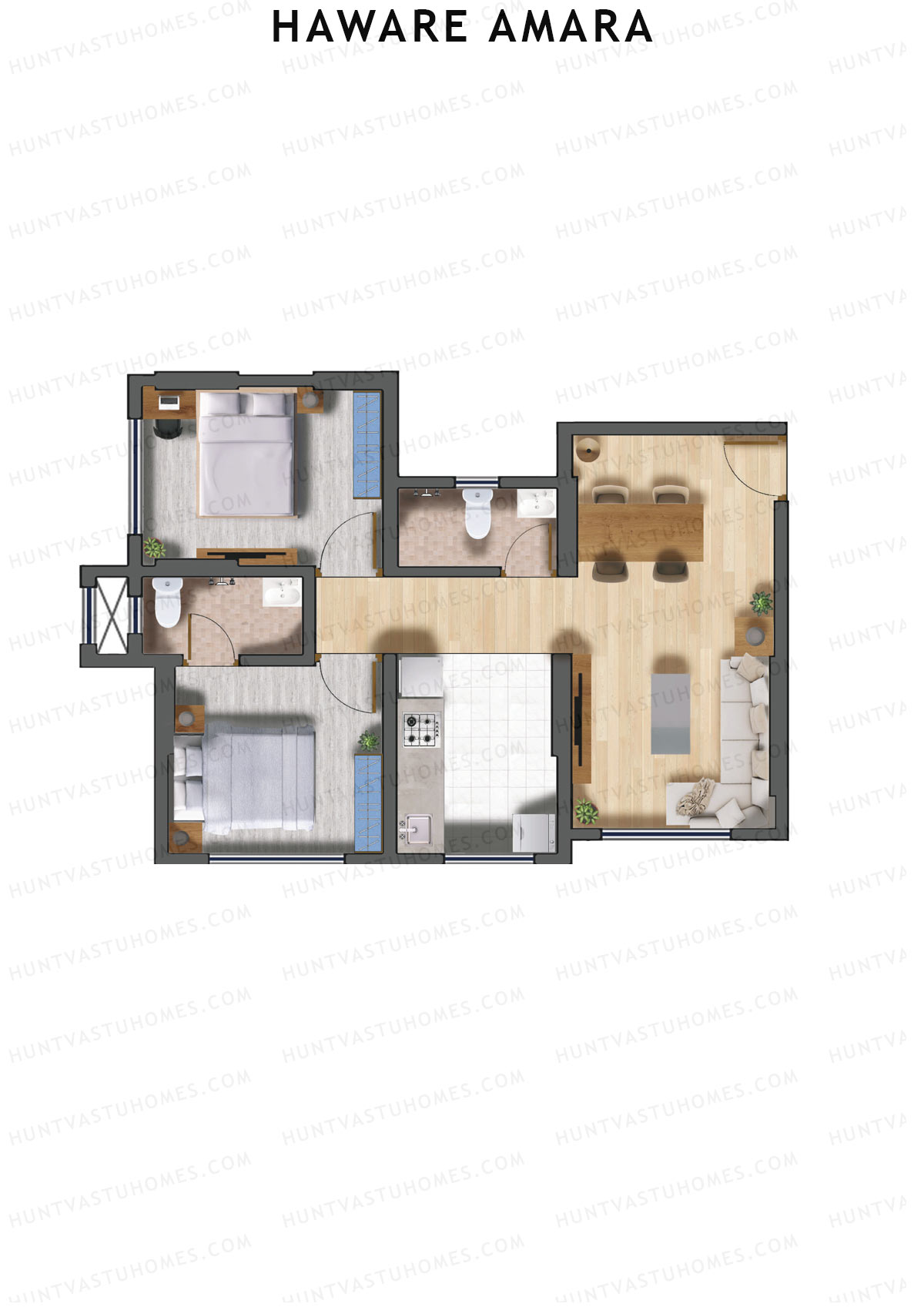 Haware Amara Wing A Unit 1 Floor Plan
