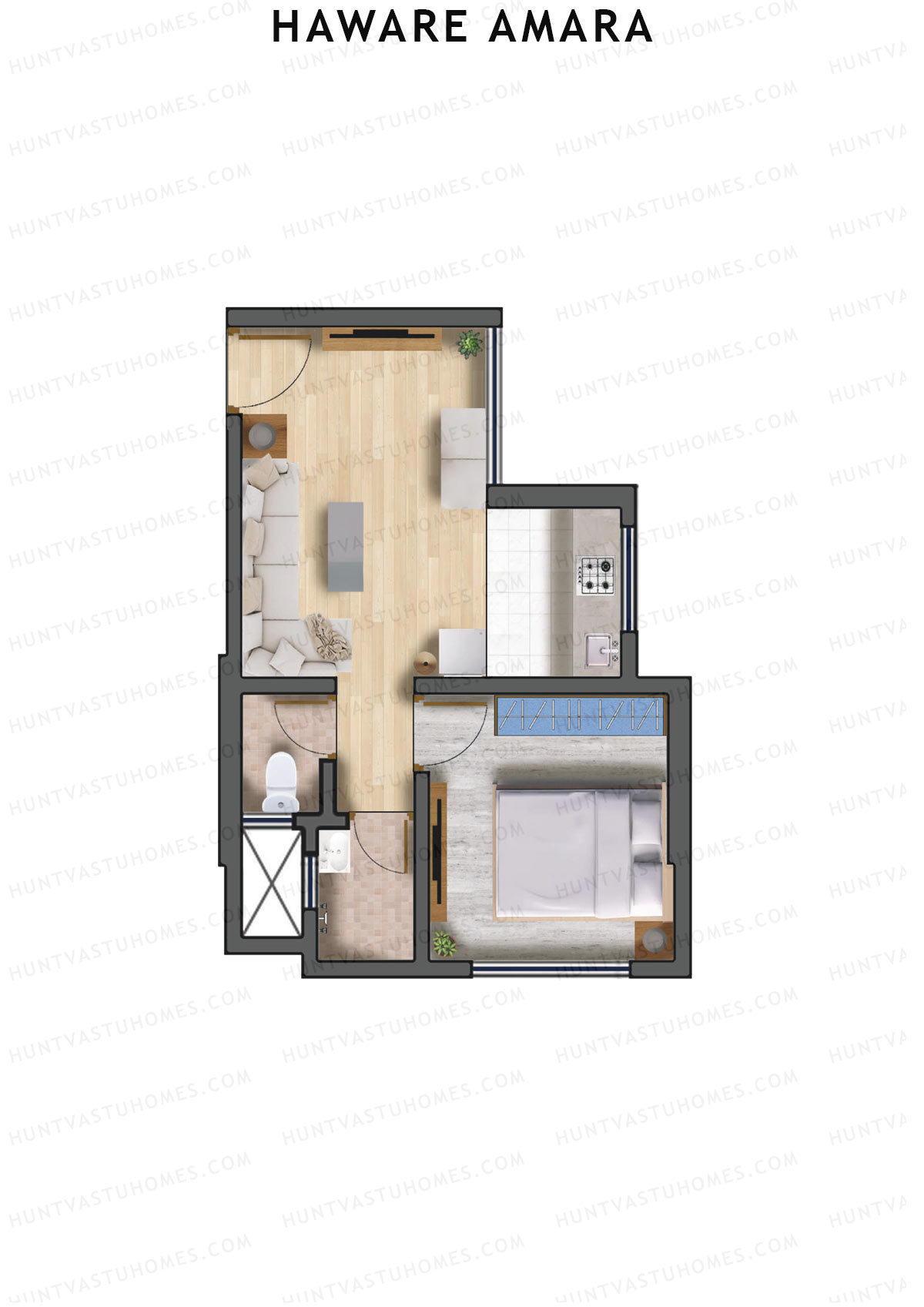 Haware Amara Wing B Unit 2 Floor Plan