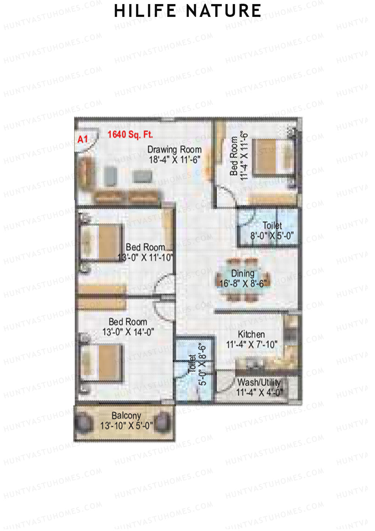 Hilife Nature Block A Unit 1 Floor Plan