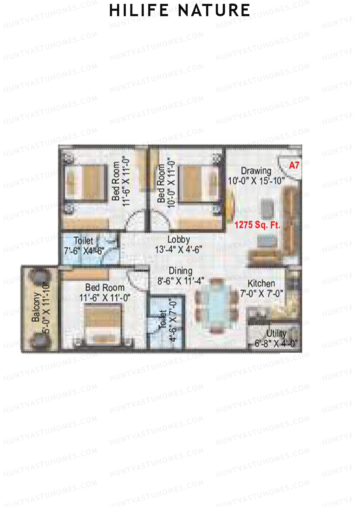 Hilife Nature Block A Unit 7 Floor Plan