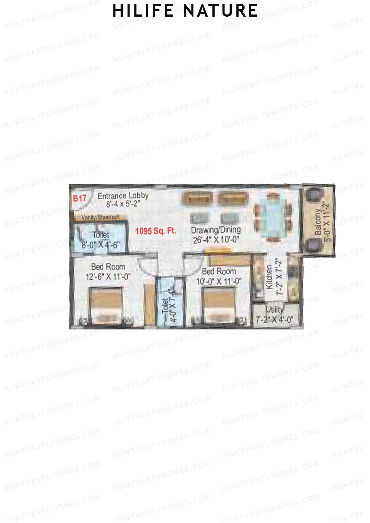 Hilife Nature Block B Unit 17 Floor Plan