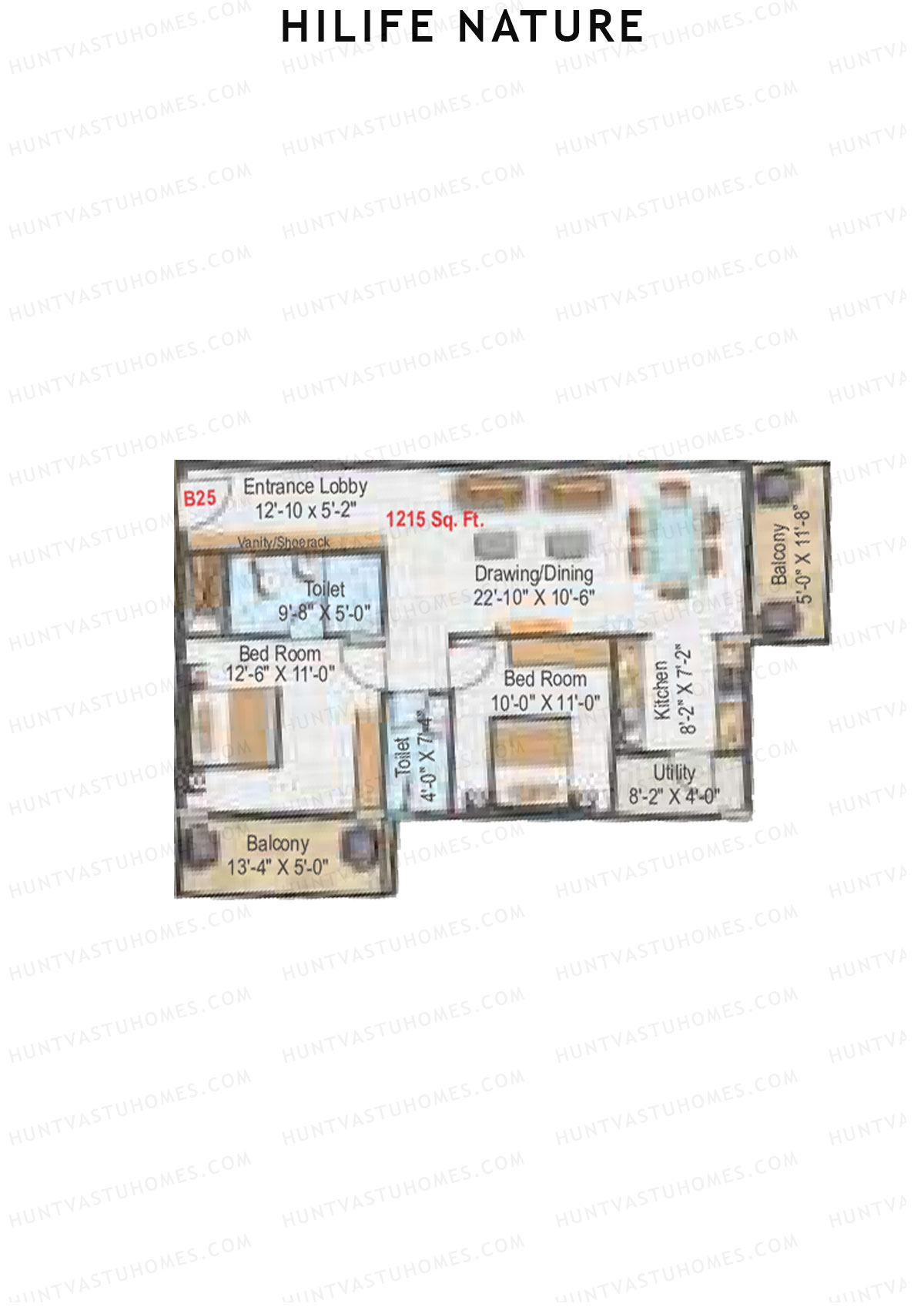 Hilife Nature Block B Unit 25 Floor Plan