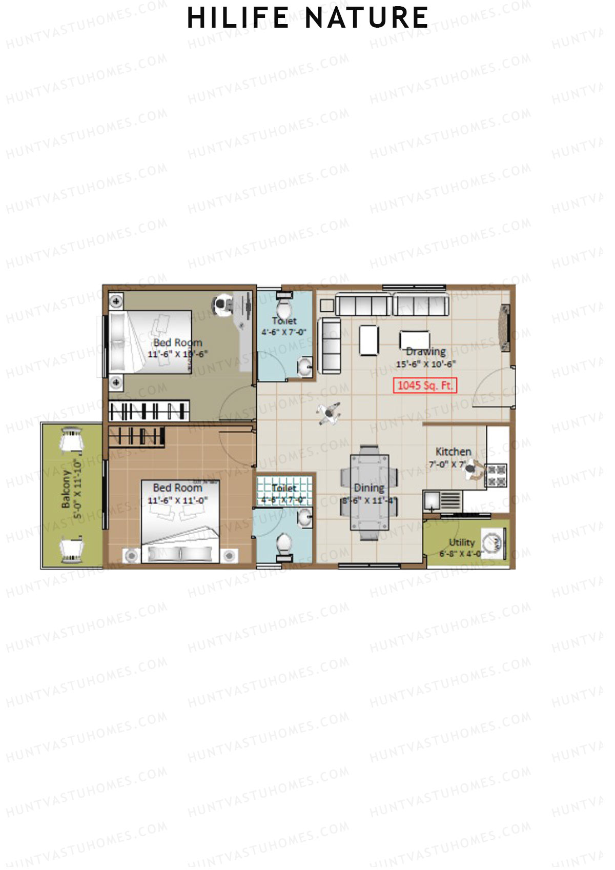 Hilife Nature Block B Unit 8 Floor Plan