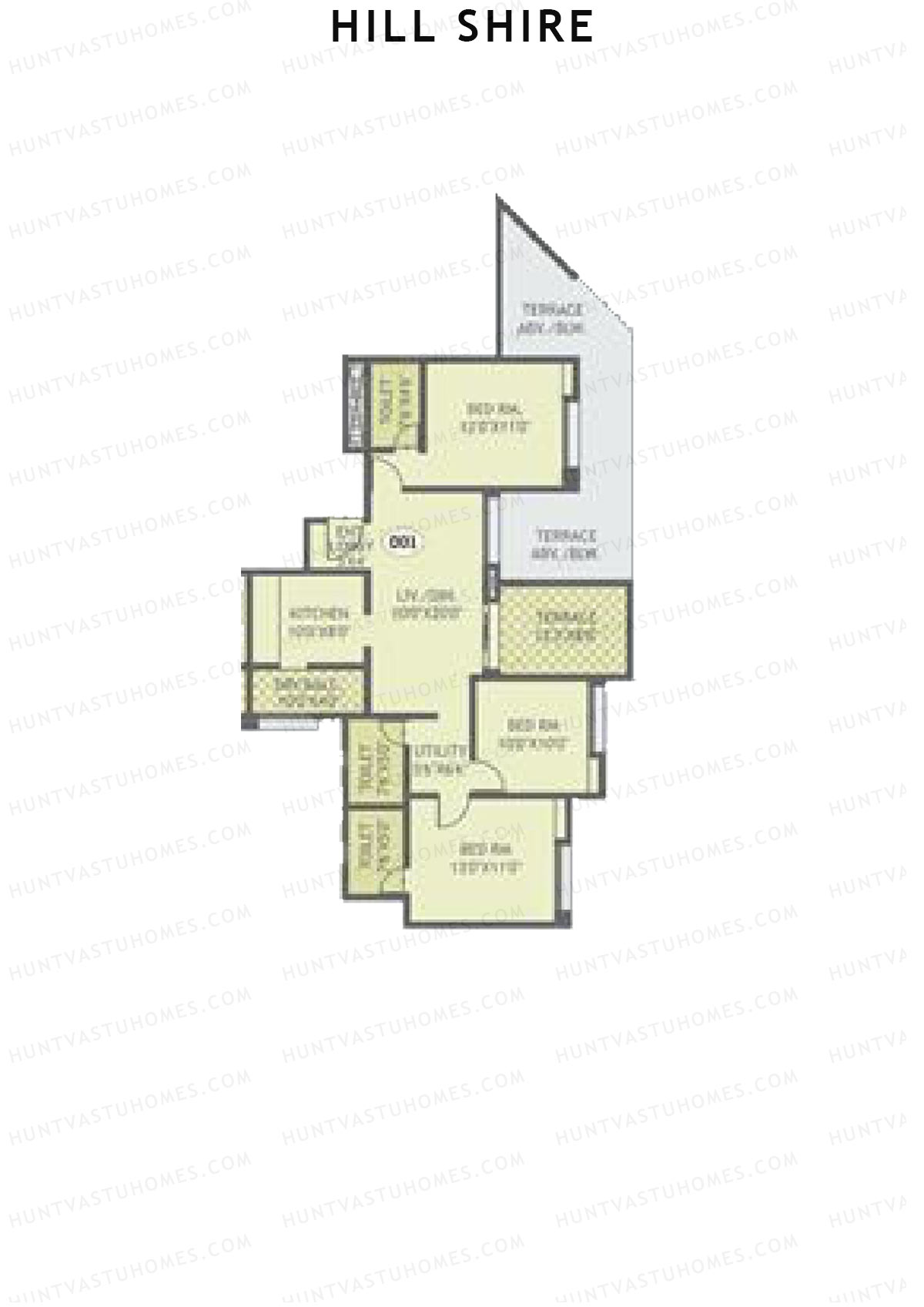 Hill Shire Tower A Unit 1 Floor Plan