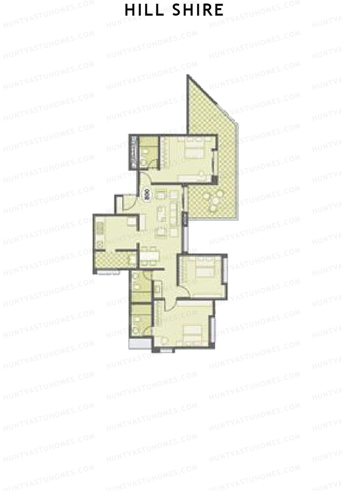 Hill Shire Tower A Unit 1 Floor Plan