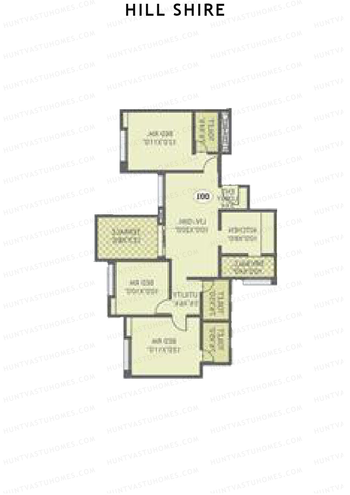 Hill Shire Tower A Unit 2 Floor Plan
