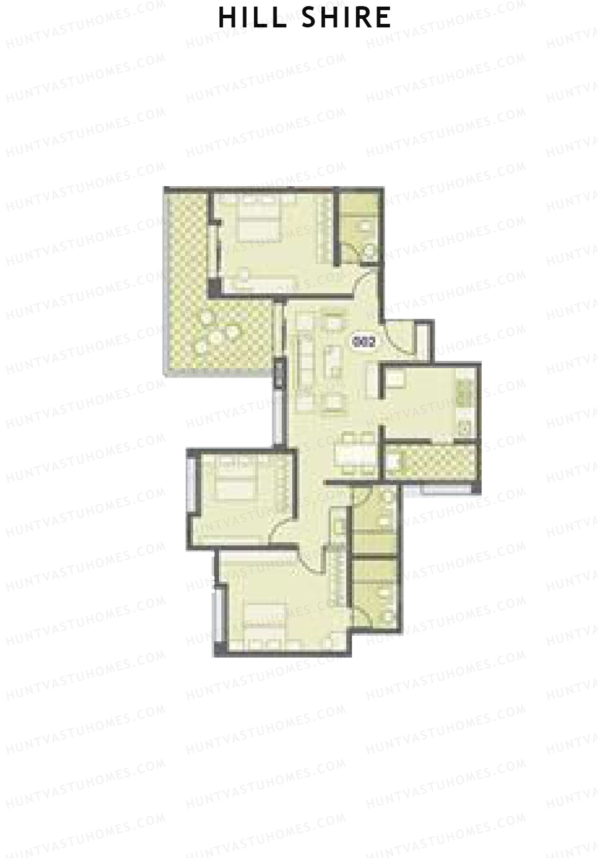 Hill Shire Tower A Unit 2 Floor Plan