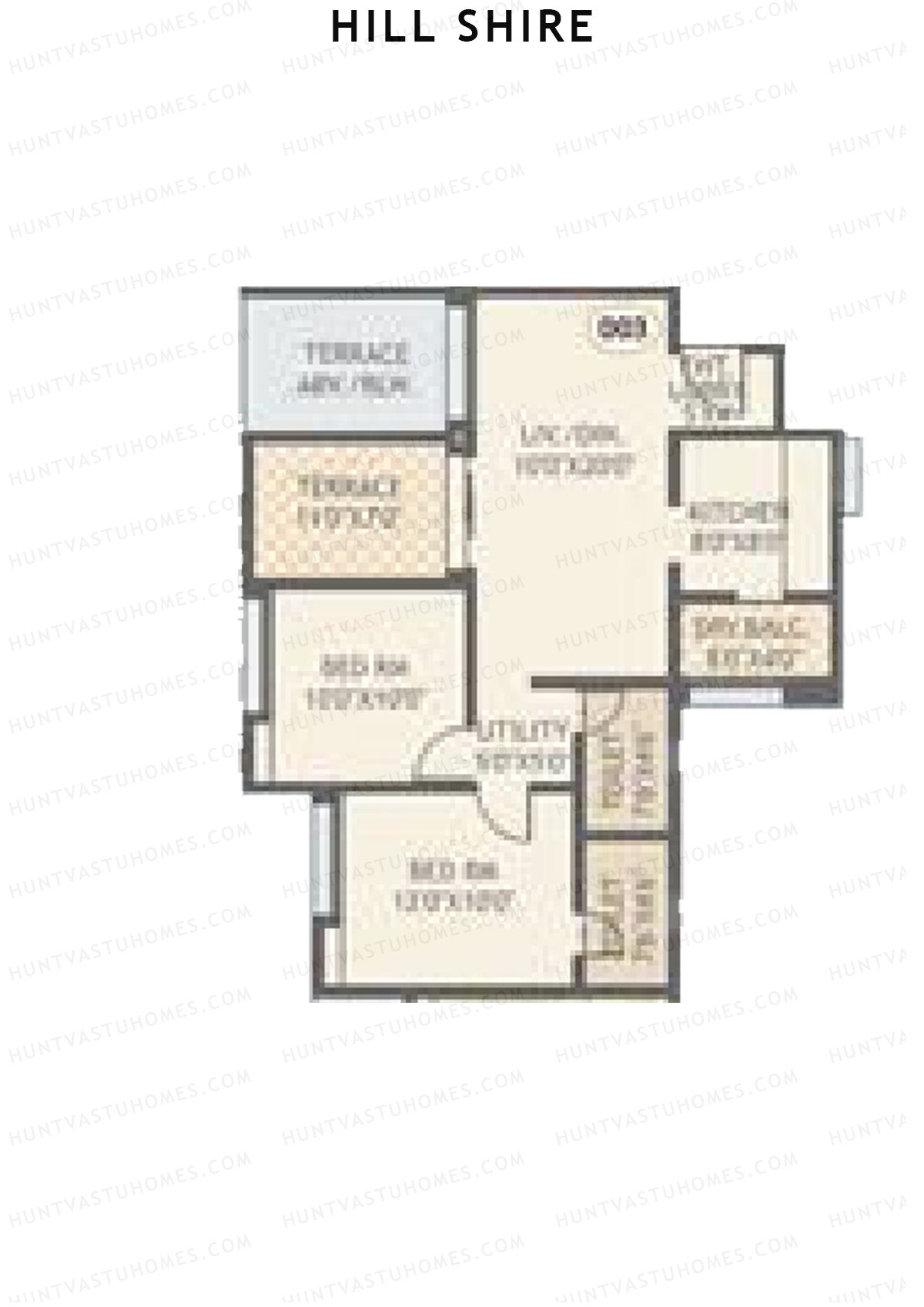 Hill Shire Tower A Unit 3 Floor Plan