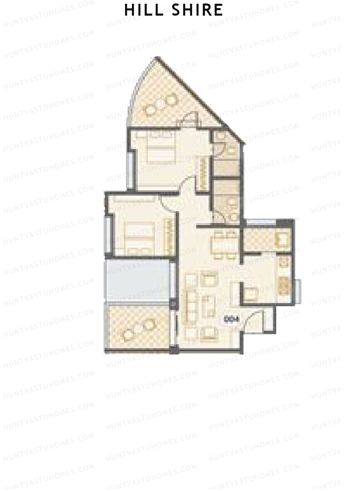 Hill Shire Tower A Unit 4 Floor Plan
