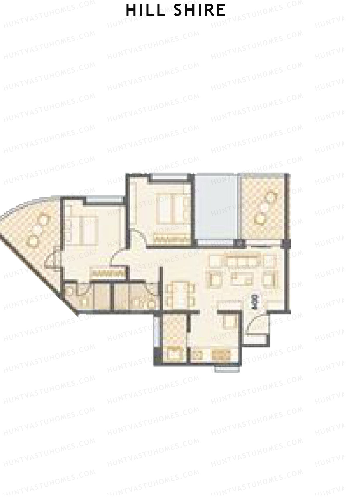 Hill Shire Tower A Unit 5 Floor Plan