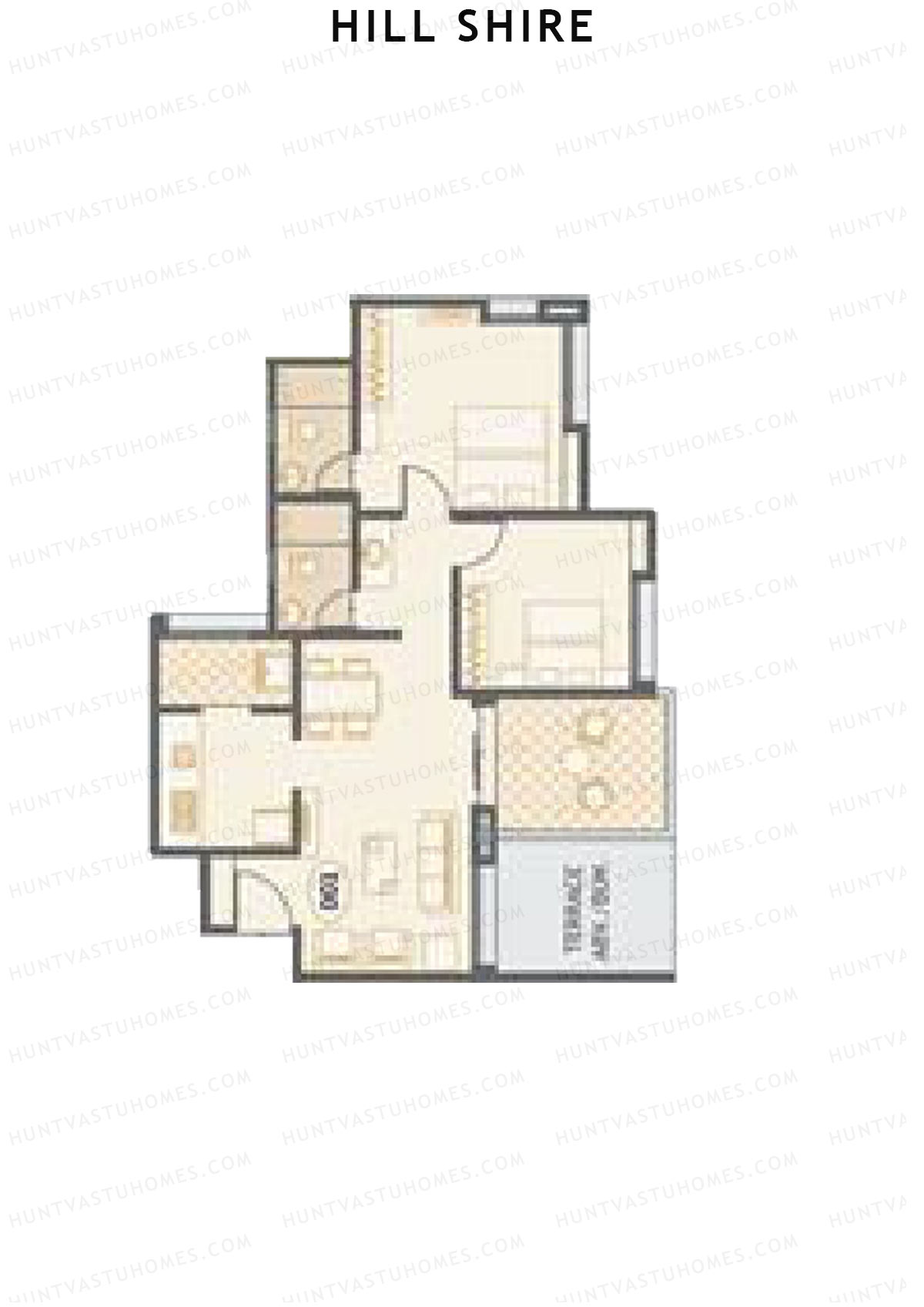 Hill Shire Tower B Unit 1 Floor Plan