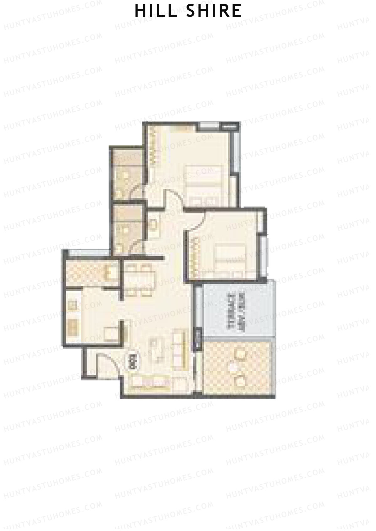 Hill Shire Tower B Unit 1 Floor Plan