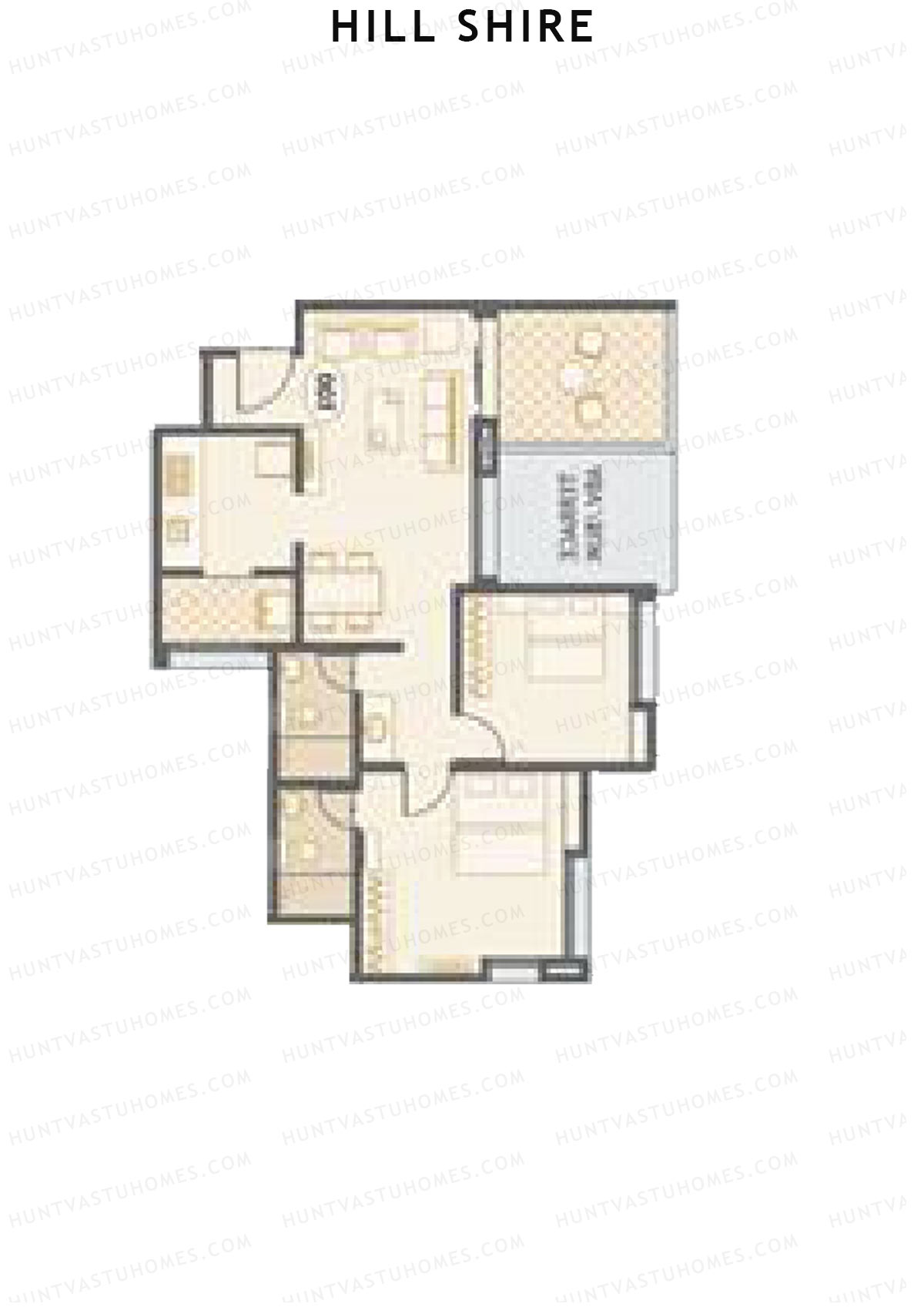 Hill Shire Tower B Unit 2 Floor Plan