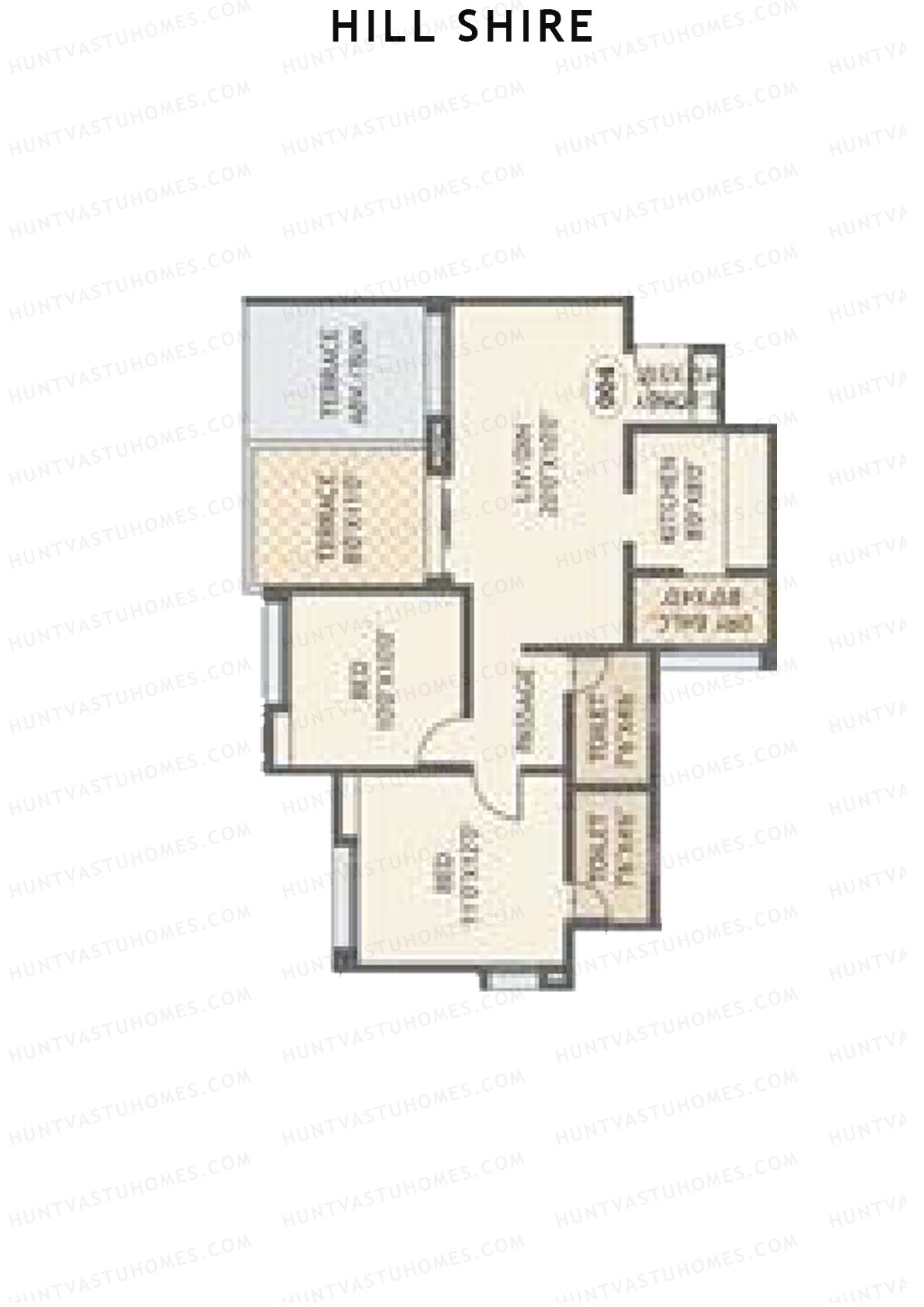 Hill Shire Tower B Unit 4 Floor Plan