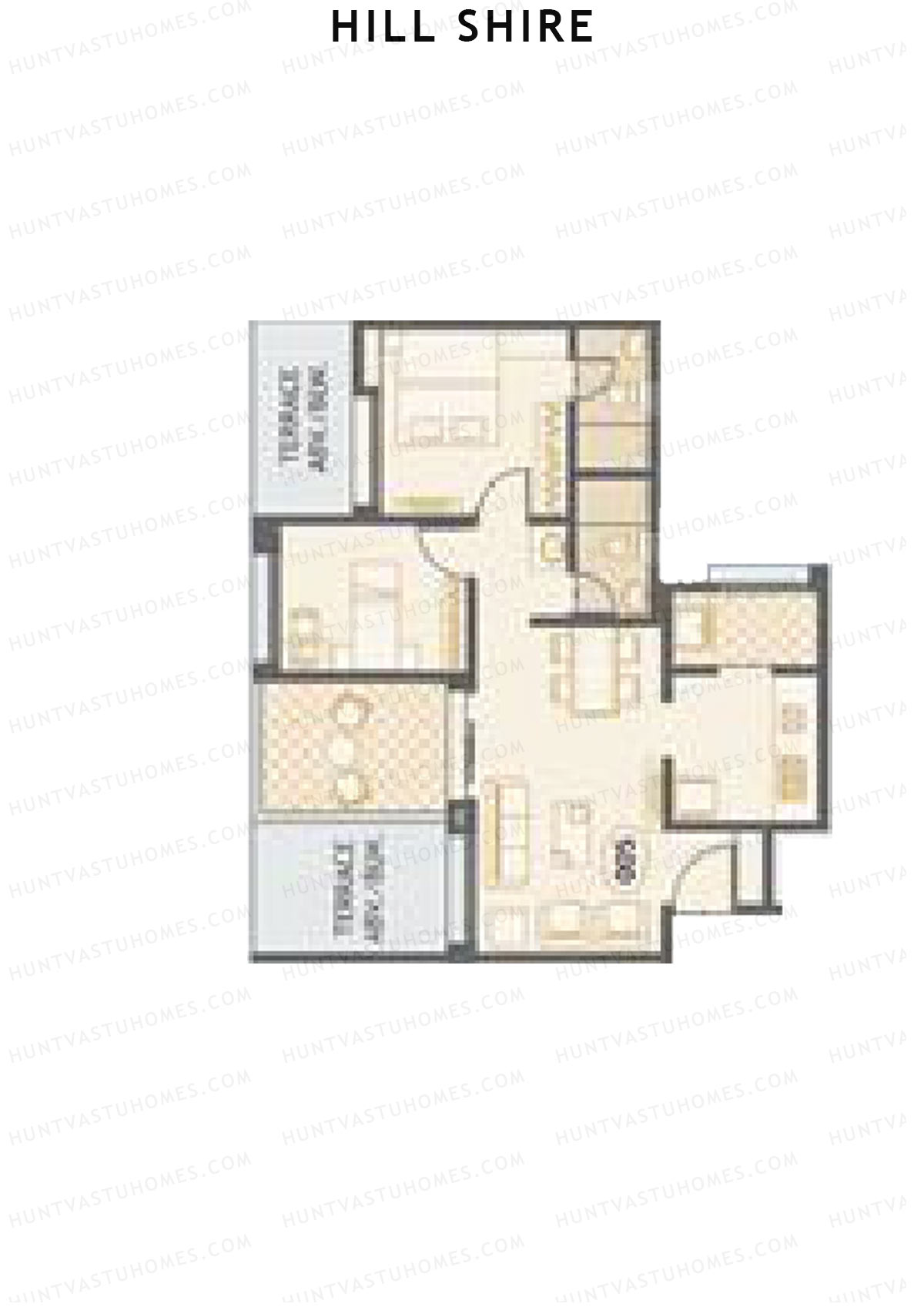 Hill Shire Tower B Unit 5 Floor Plan
