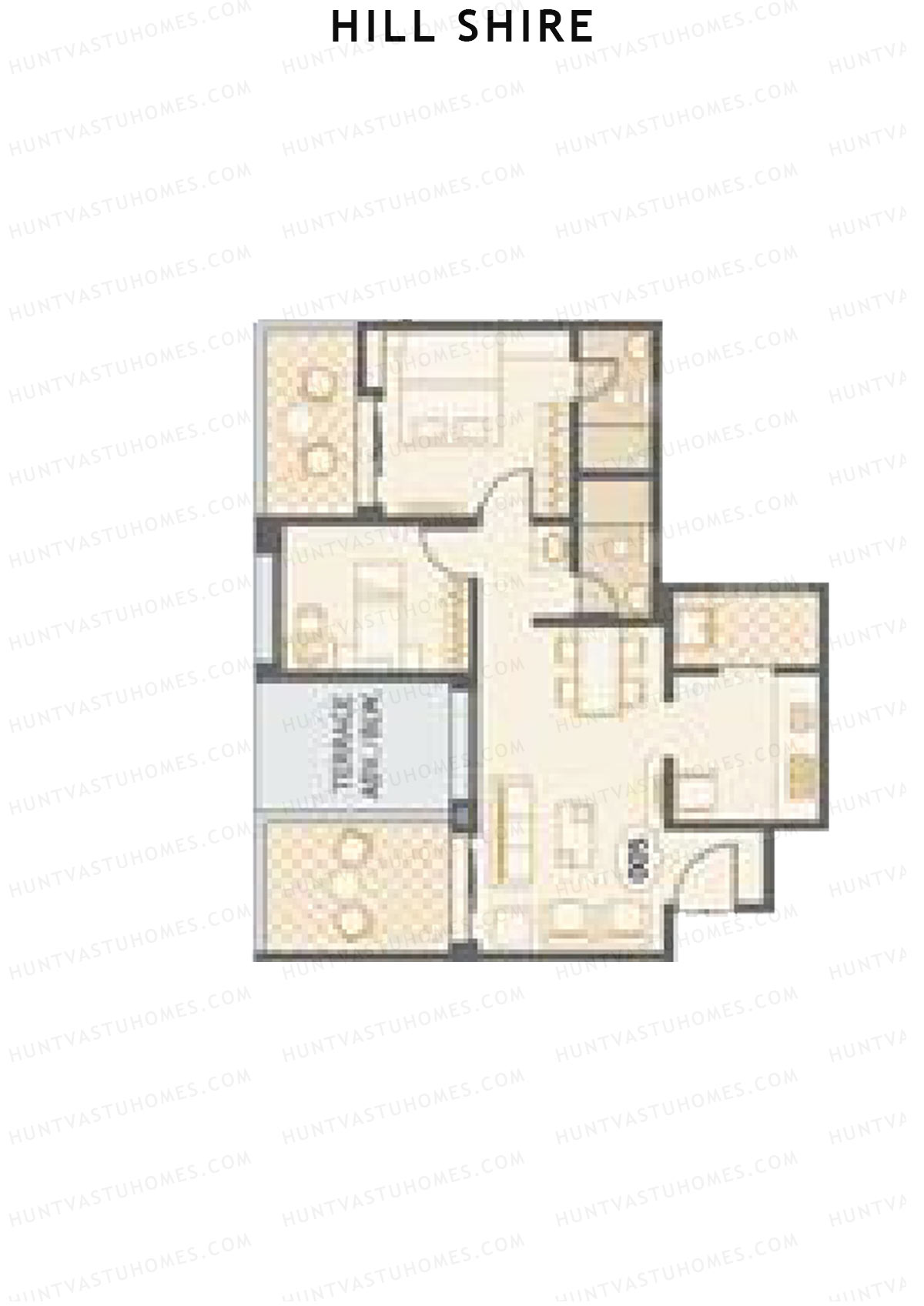 Hill Shire Tower B Unit 5 Floor Plan