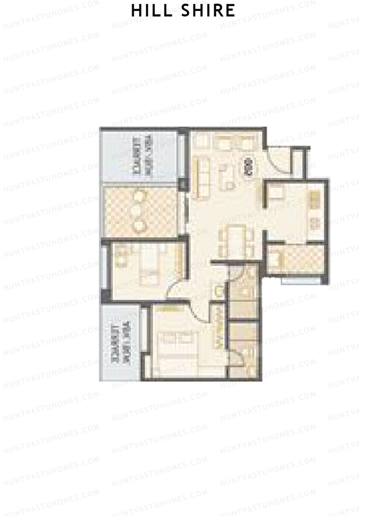 Hill Shire Tower B Unit 6 Floor Plan
