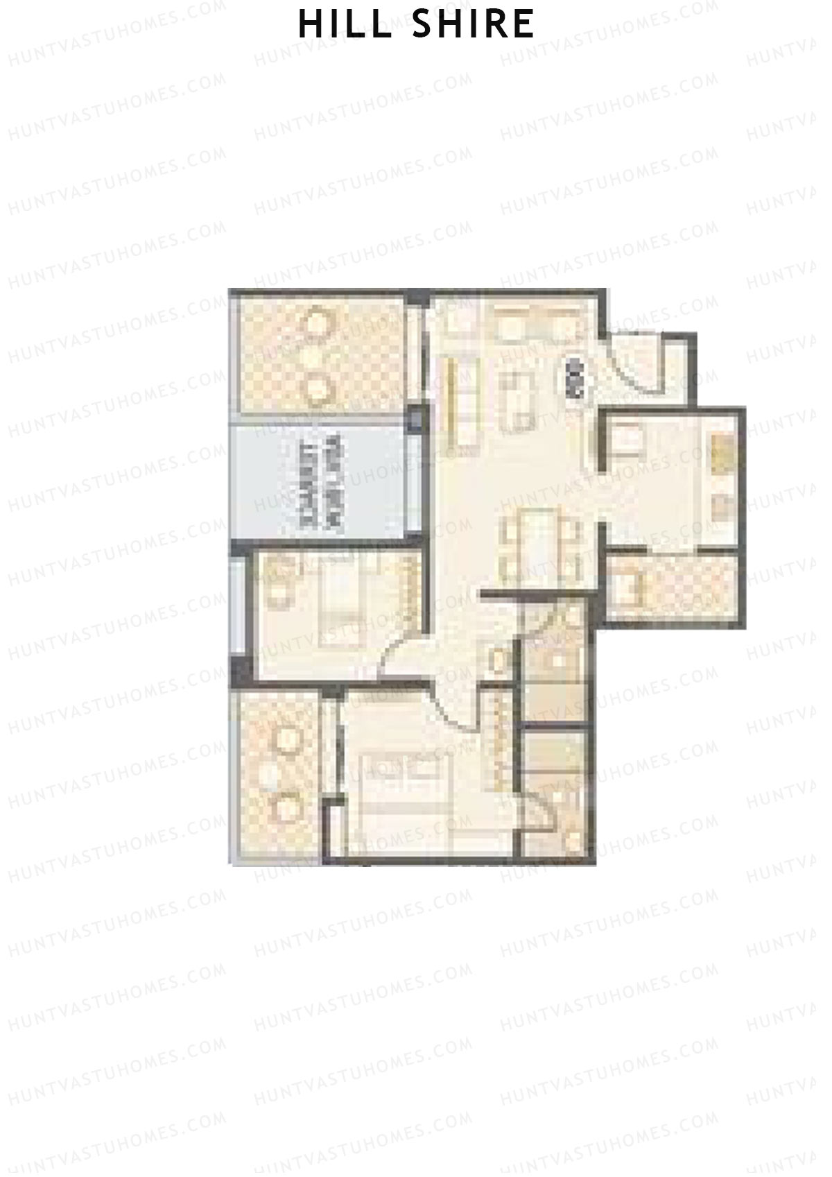 Hill Shire Tower B Unit 6 Floor Plan