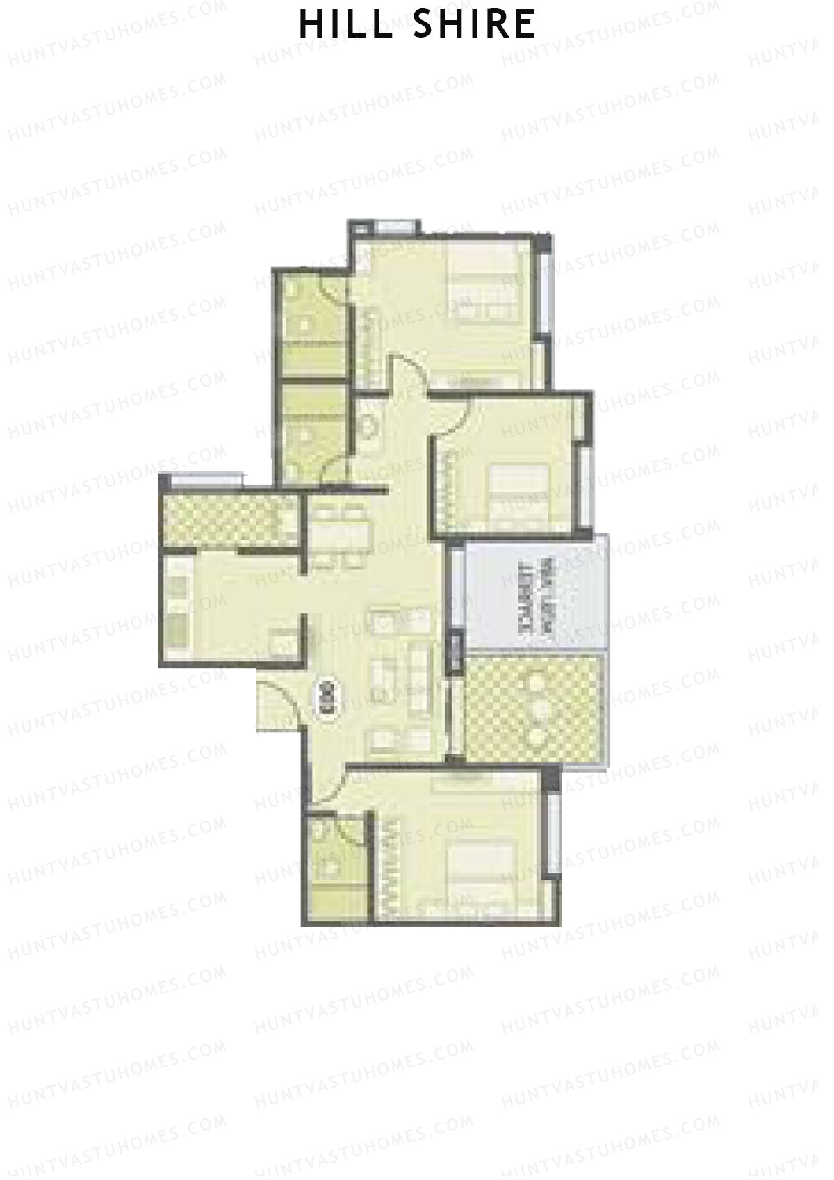 Hill Shire Tower B Unit 8 Floor Plan