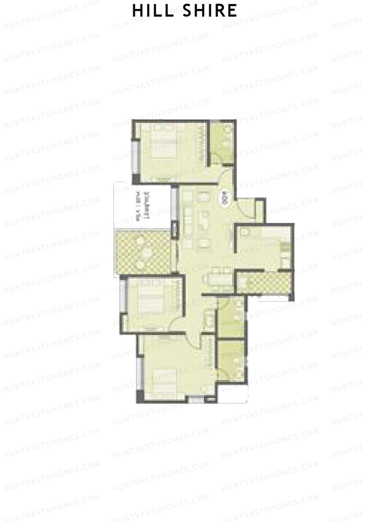 Hill Shire Tower D Unit 1 Floor Plan