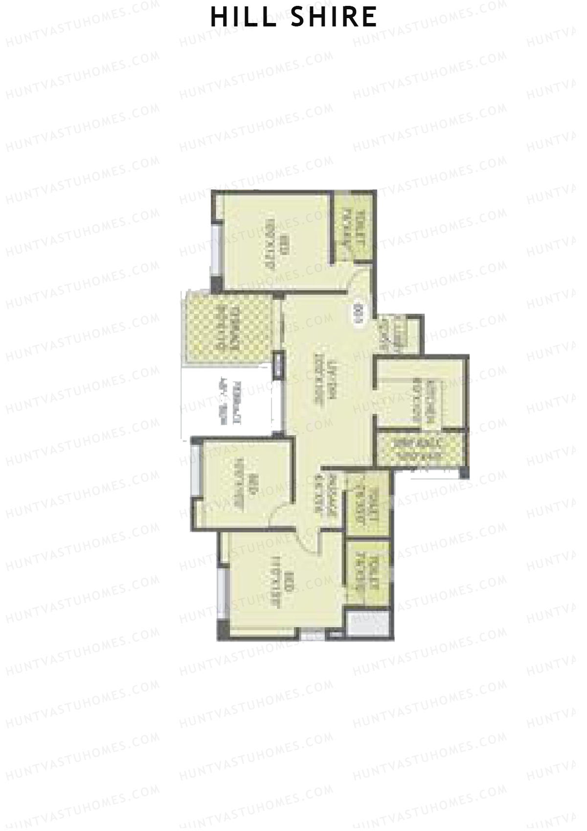 Hill Shire Tower D Unit 1 Floor Plan