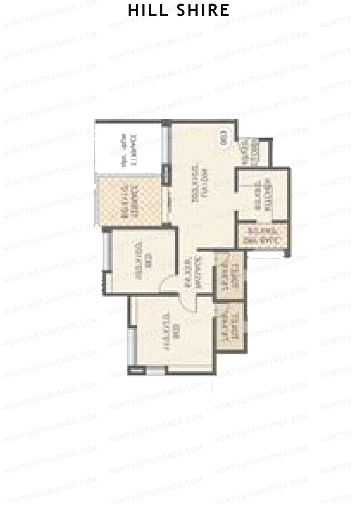 Hill Shire Tower D Unit 2 Floor Plan