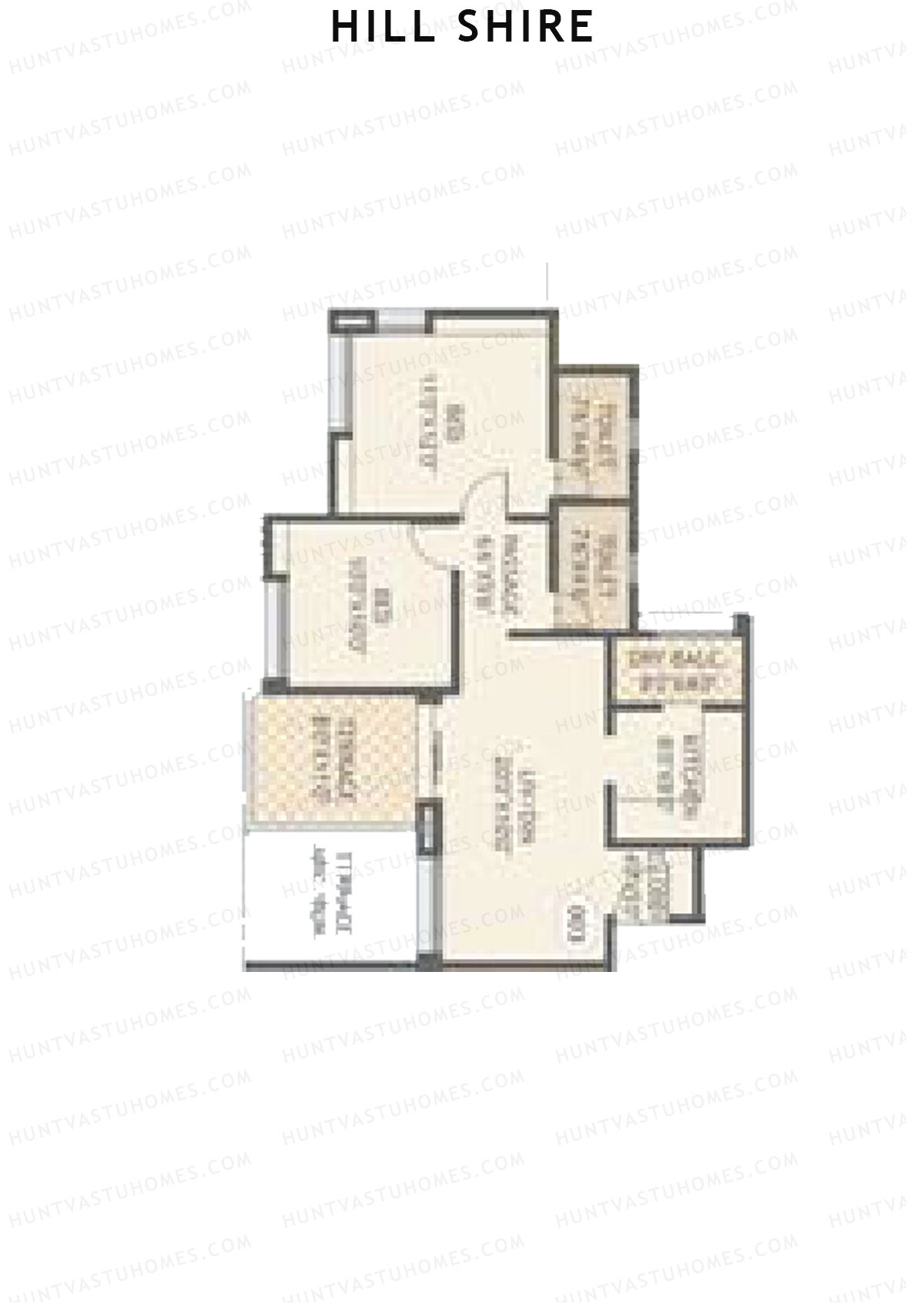 Hill Shire Tower D Unit 3 Floor Plan