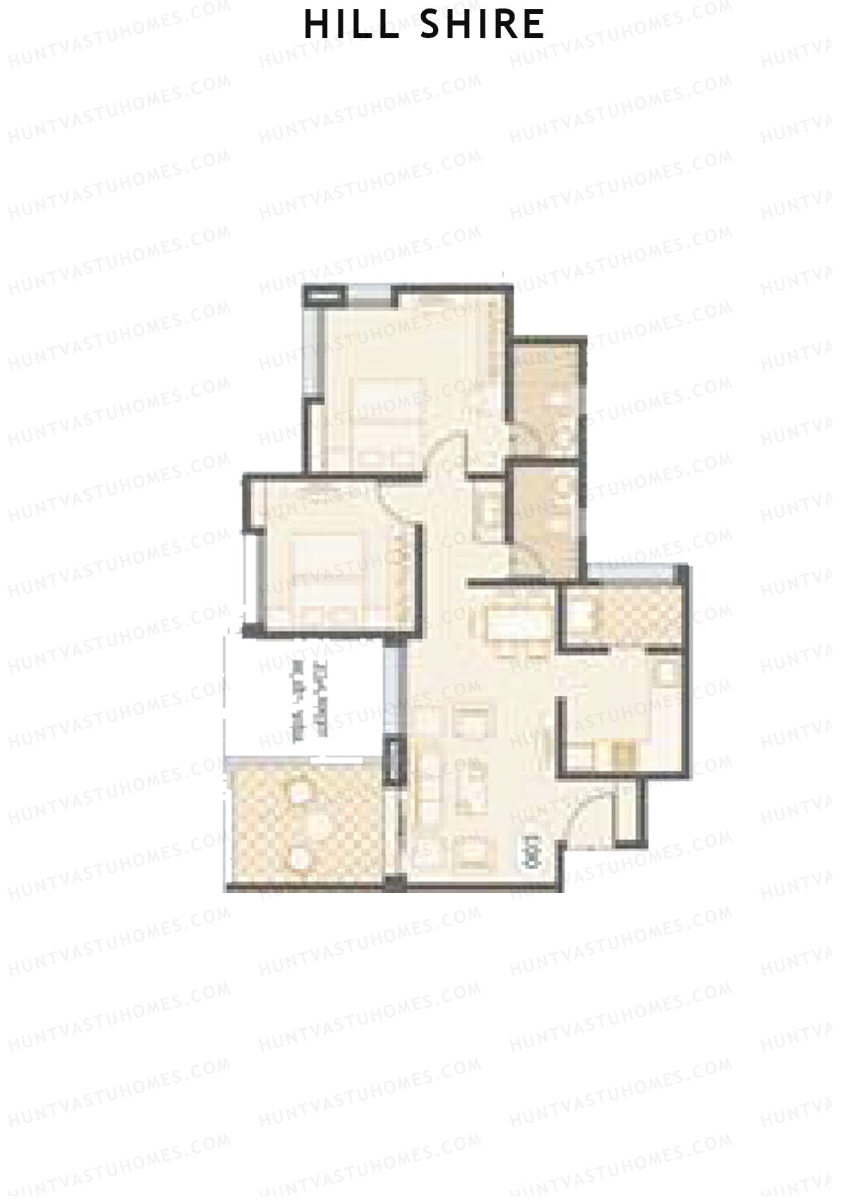 Hill Shire Tower D Unit 3 Floor Plan